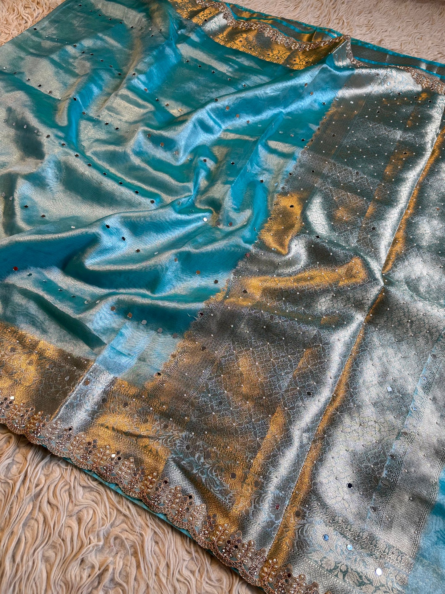 Blue Lagoon Luxe Saree