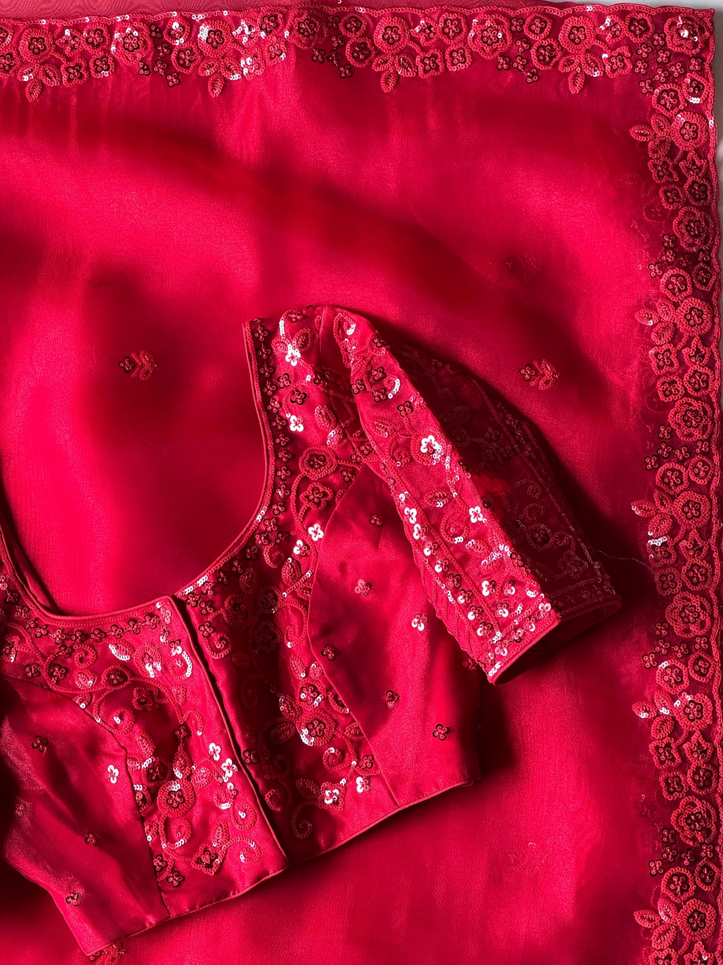 Rosey Dreams Handwork Saree
