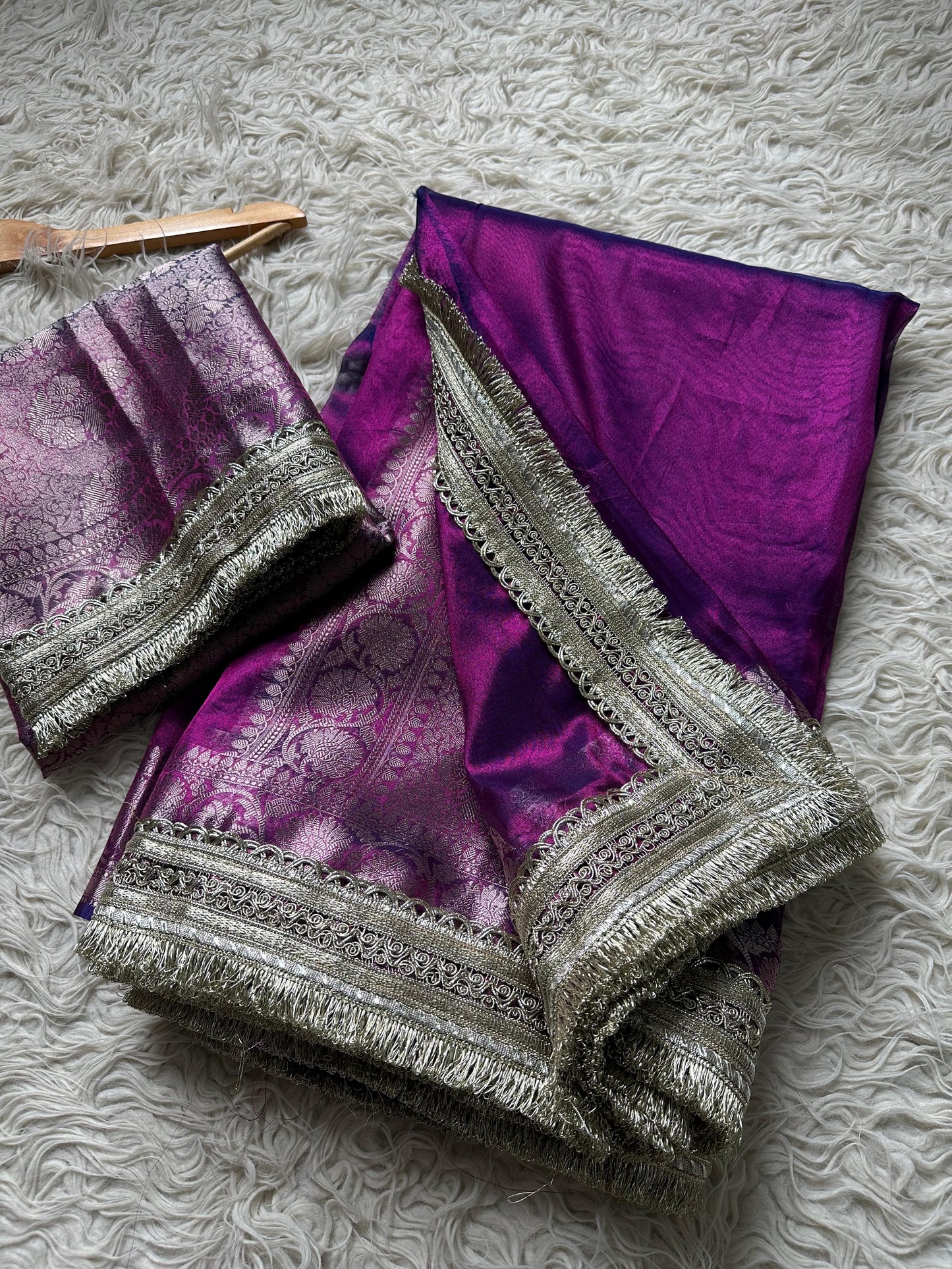 Purple Majesty Saree