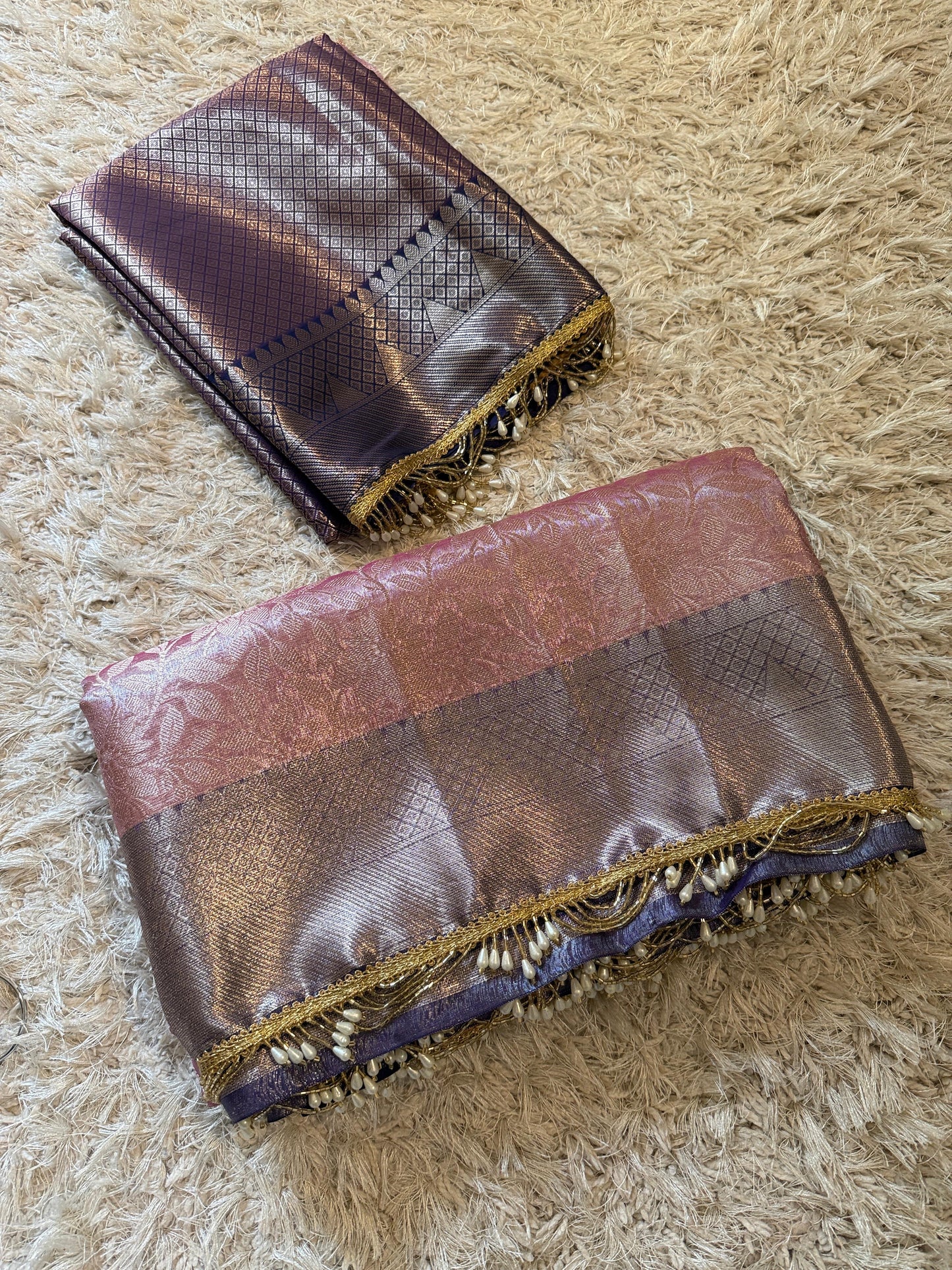 Mauve Majesty Saree