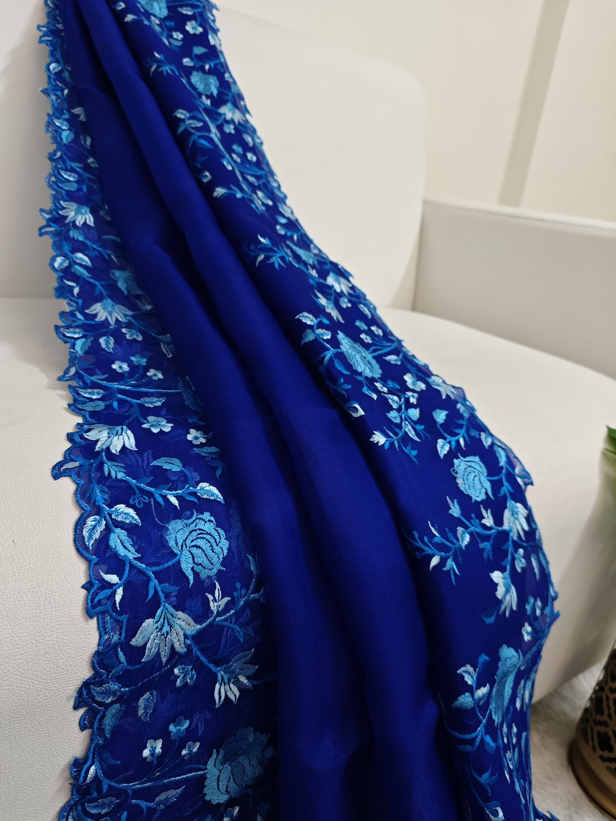 Azure Bloom Saree