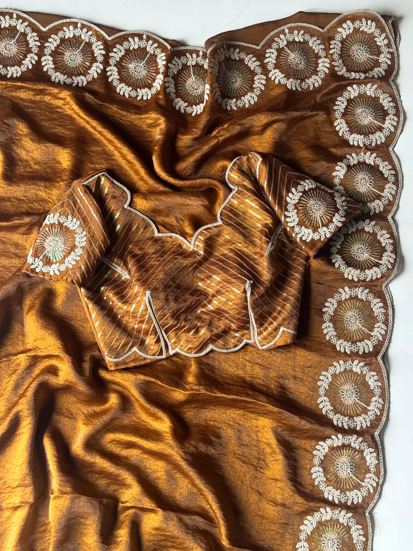 Mustard Elegance Saree