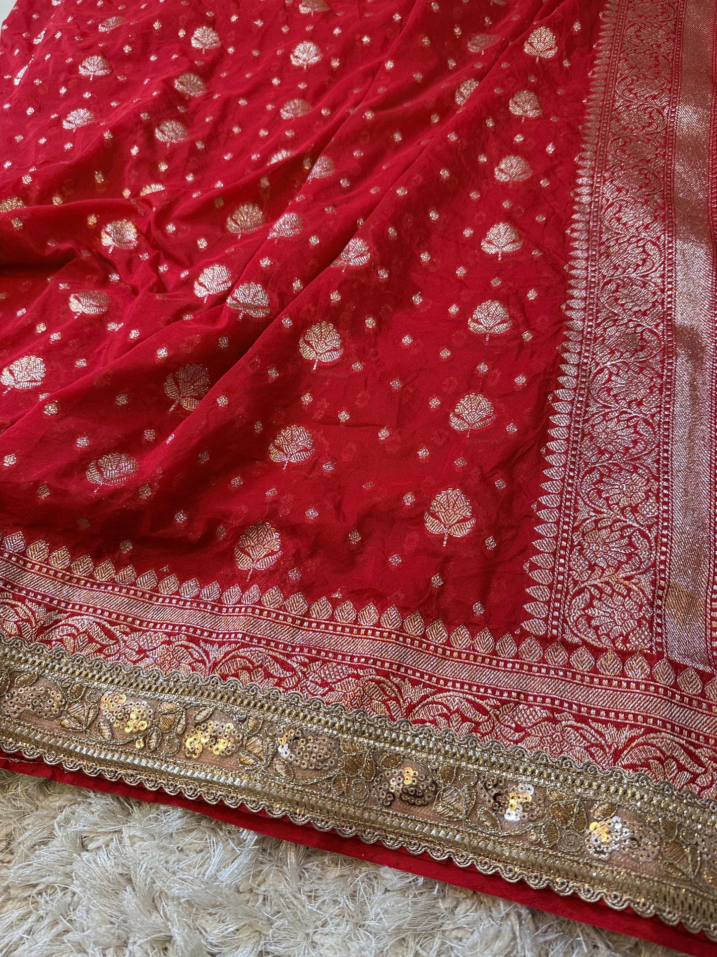 Kanakavalli Khadi Georgette Saree