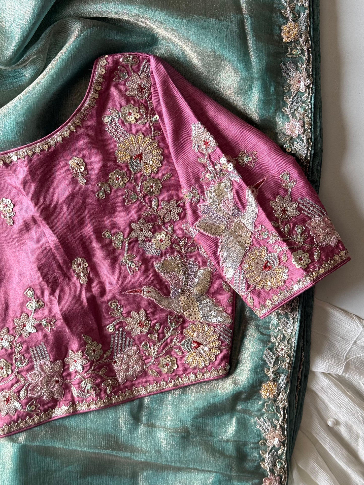 Sarangi Tissue Silk Saree
