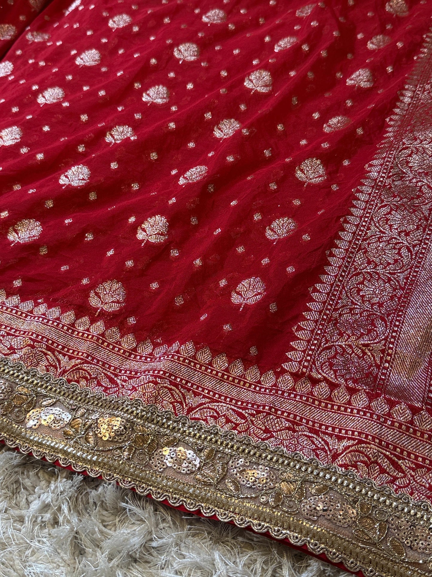 Kanakavalli Khadi Georgette Saree