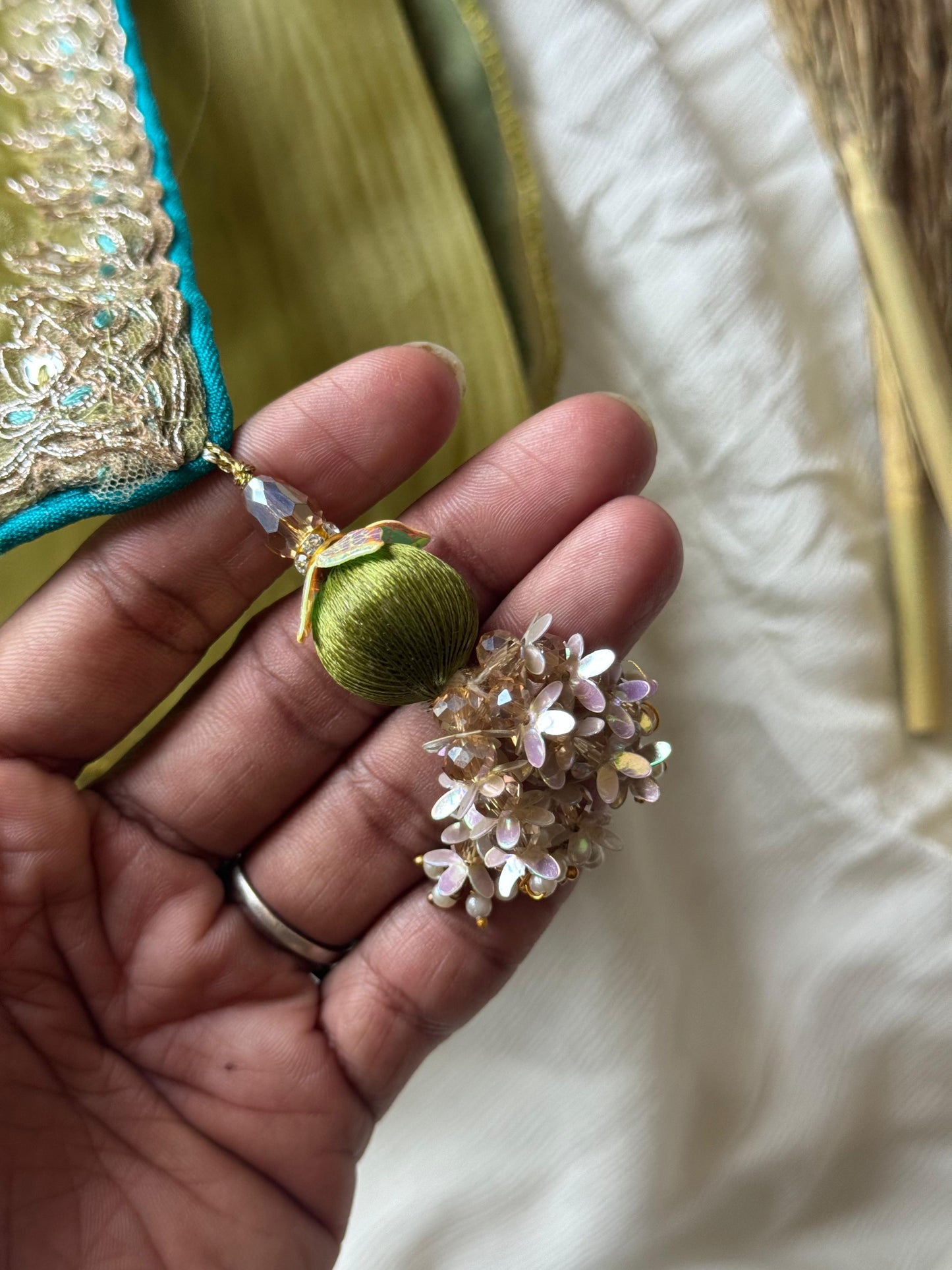 Noor e teal Saree