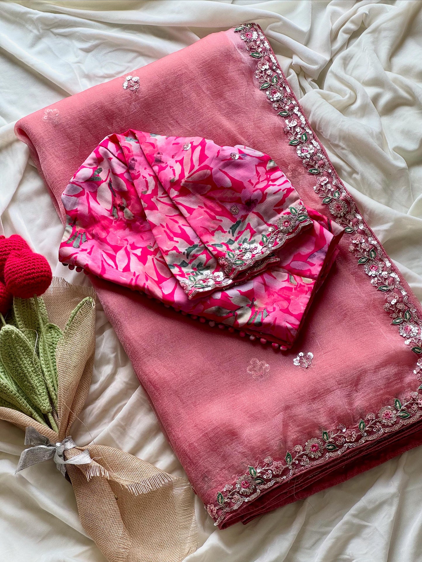 Pink Serenade Saree