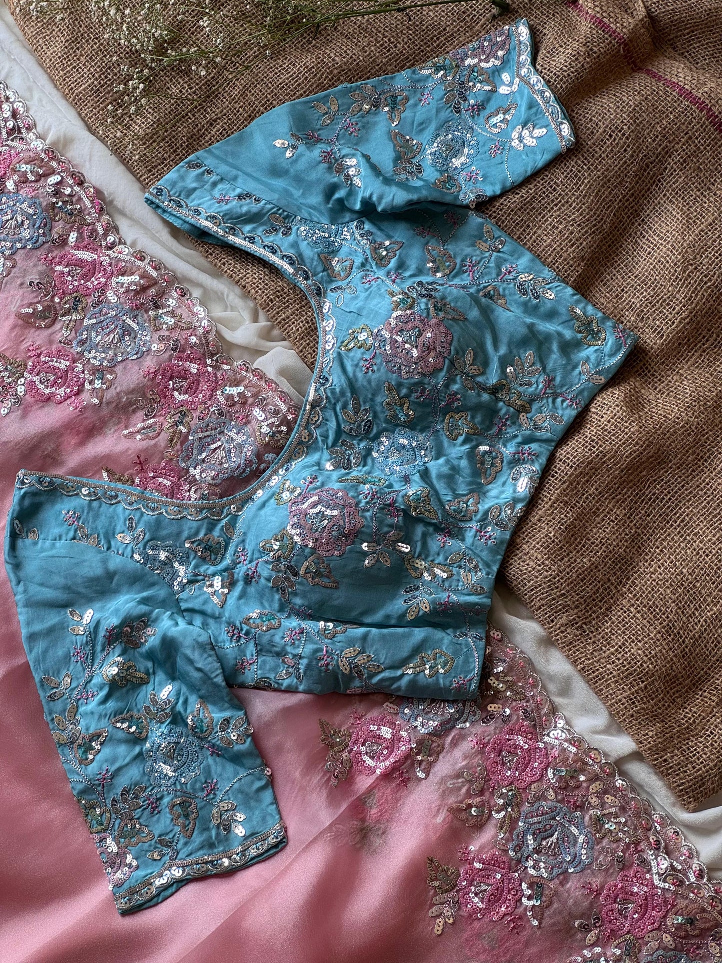 Aasmani Gulab Luxe Saree