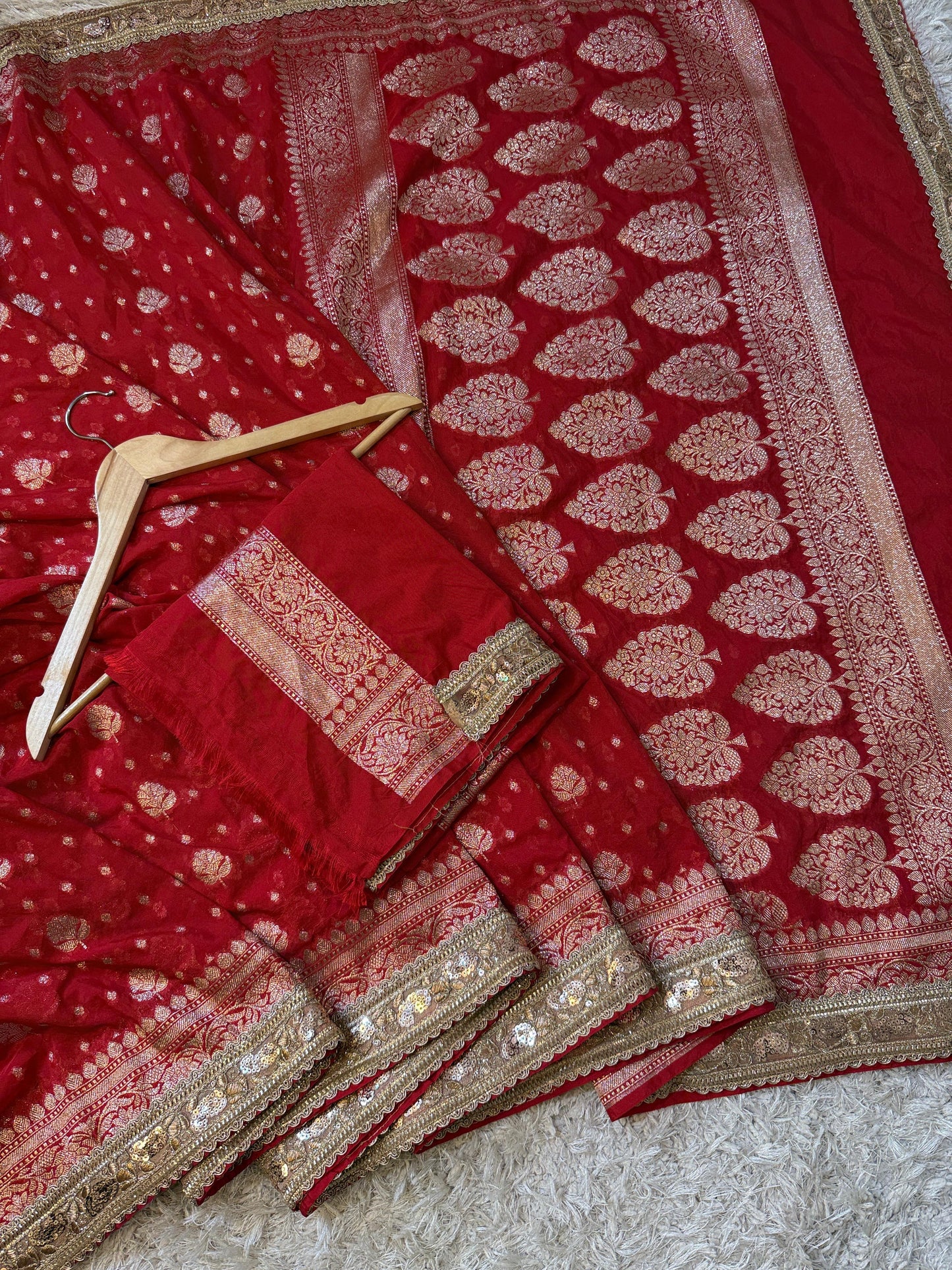 Kanakavalli Khadi Georgette Saree
