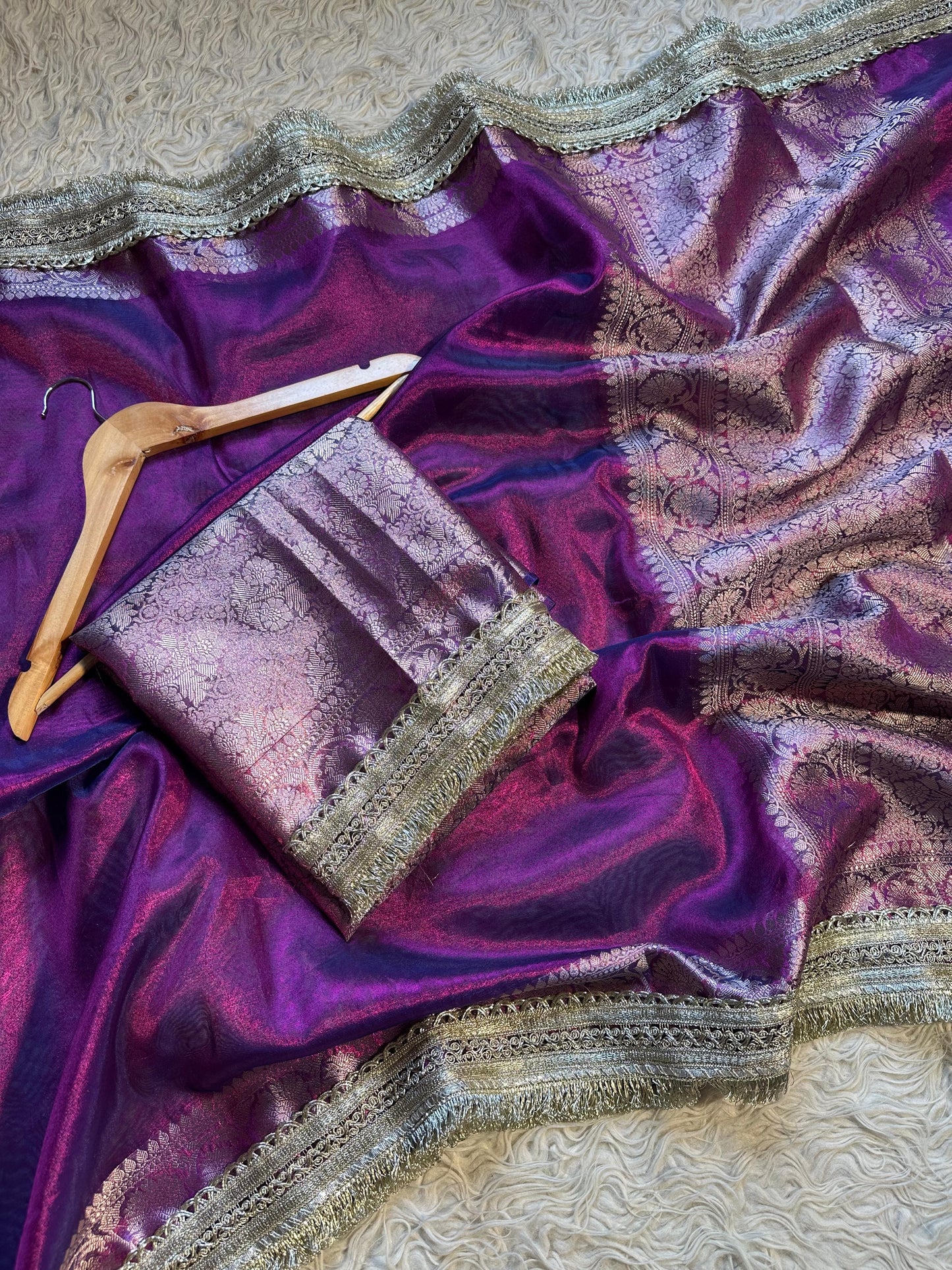Purple Majesty Saree