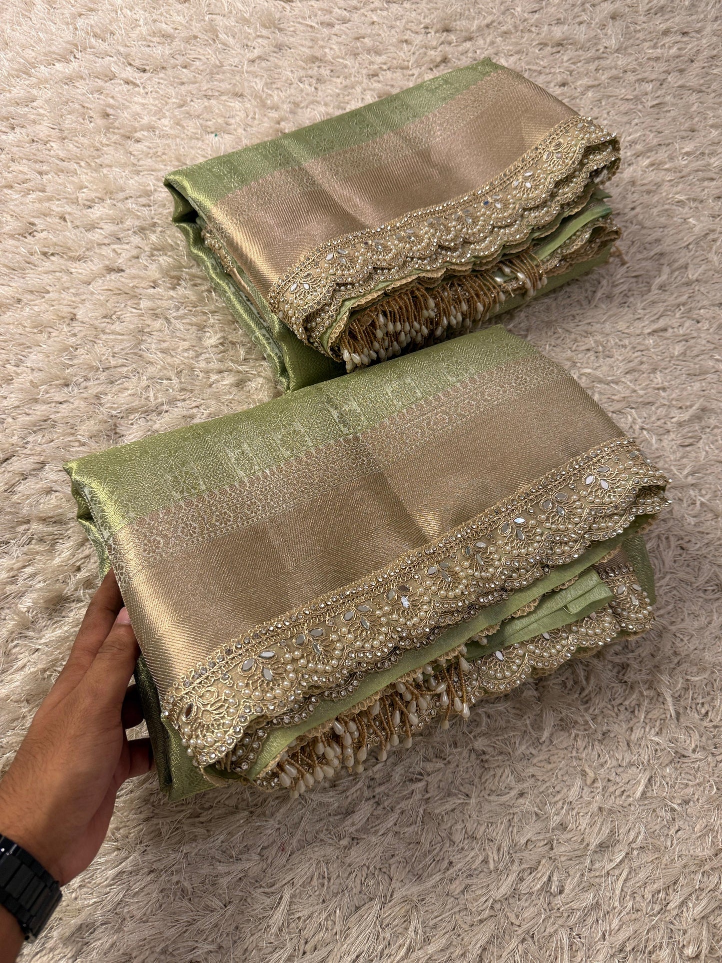 Zyana Banarasi tissue Saree