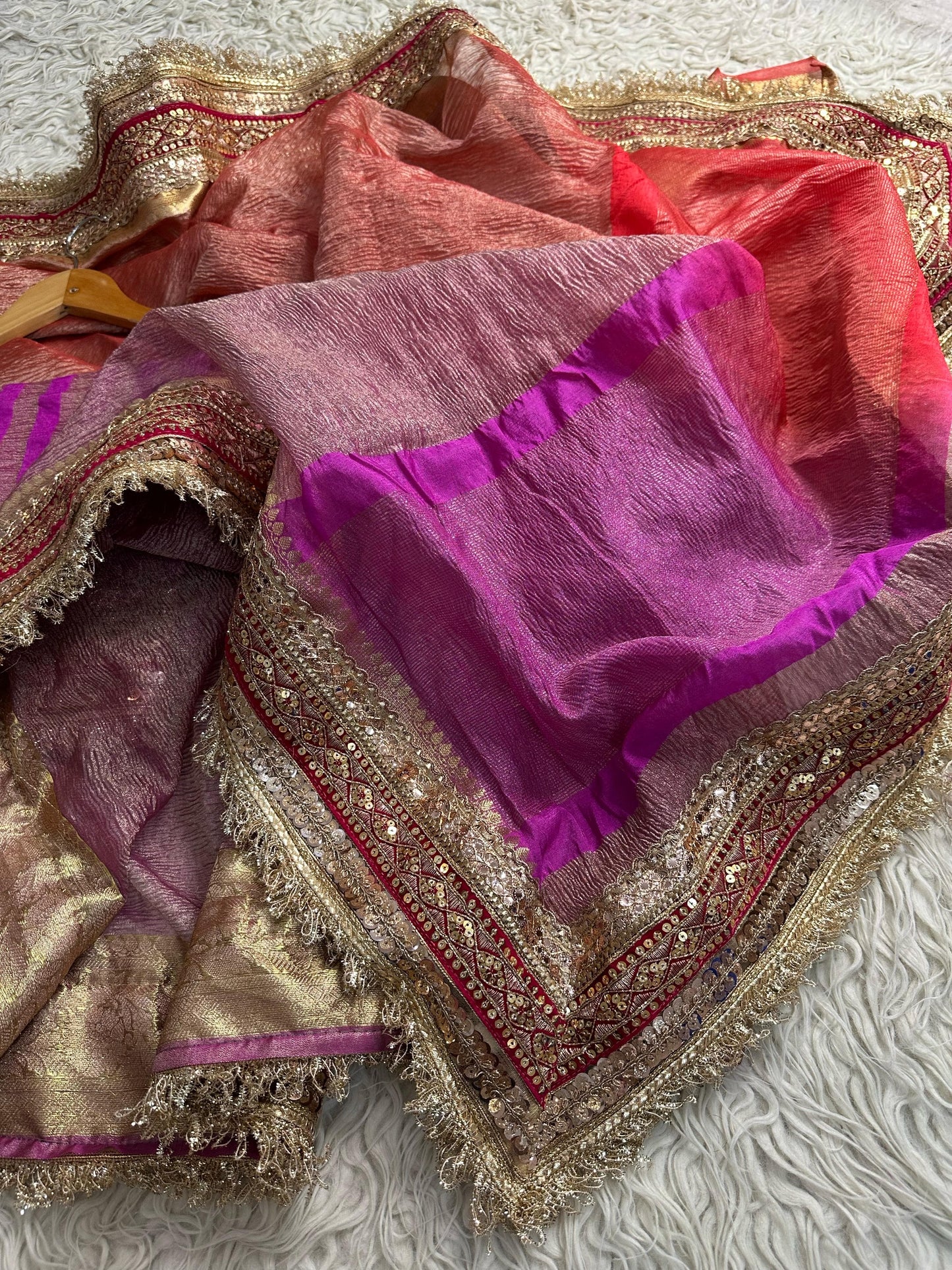 Rose Royale Tissue Saree
