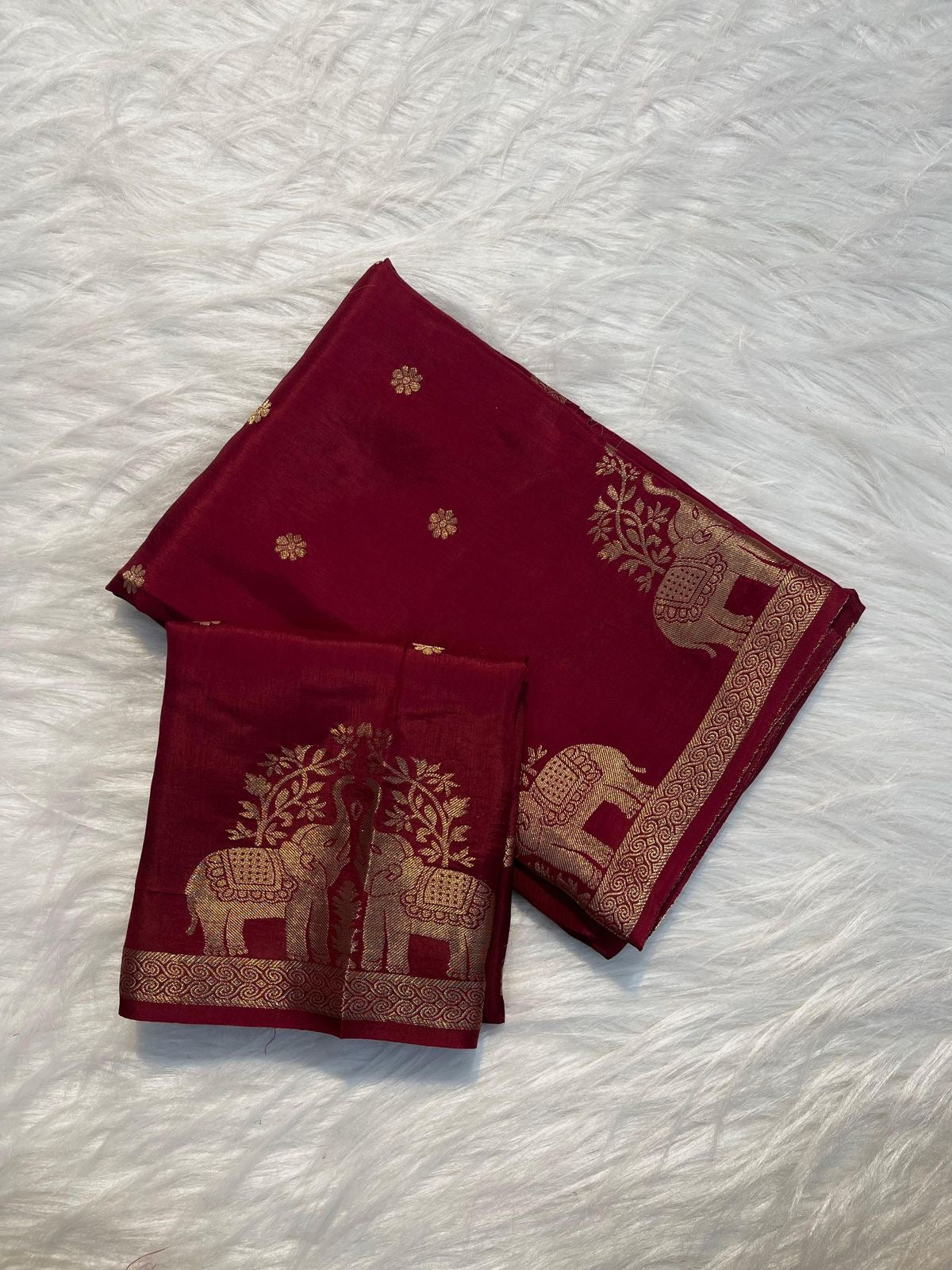 Bronze Bloom Saree