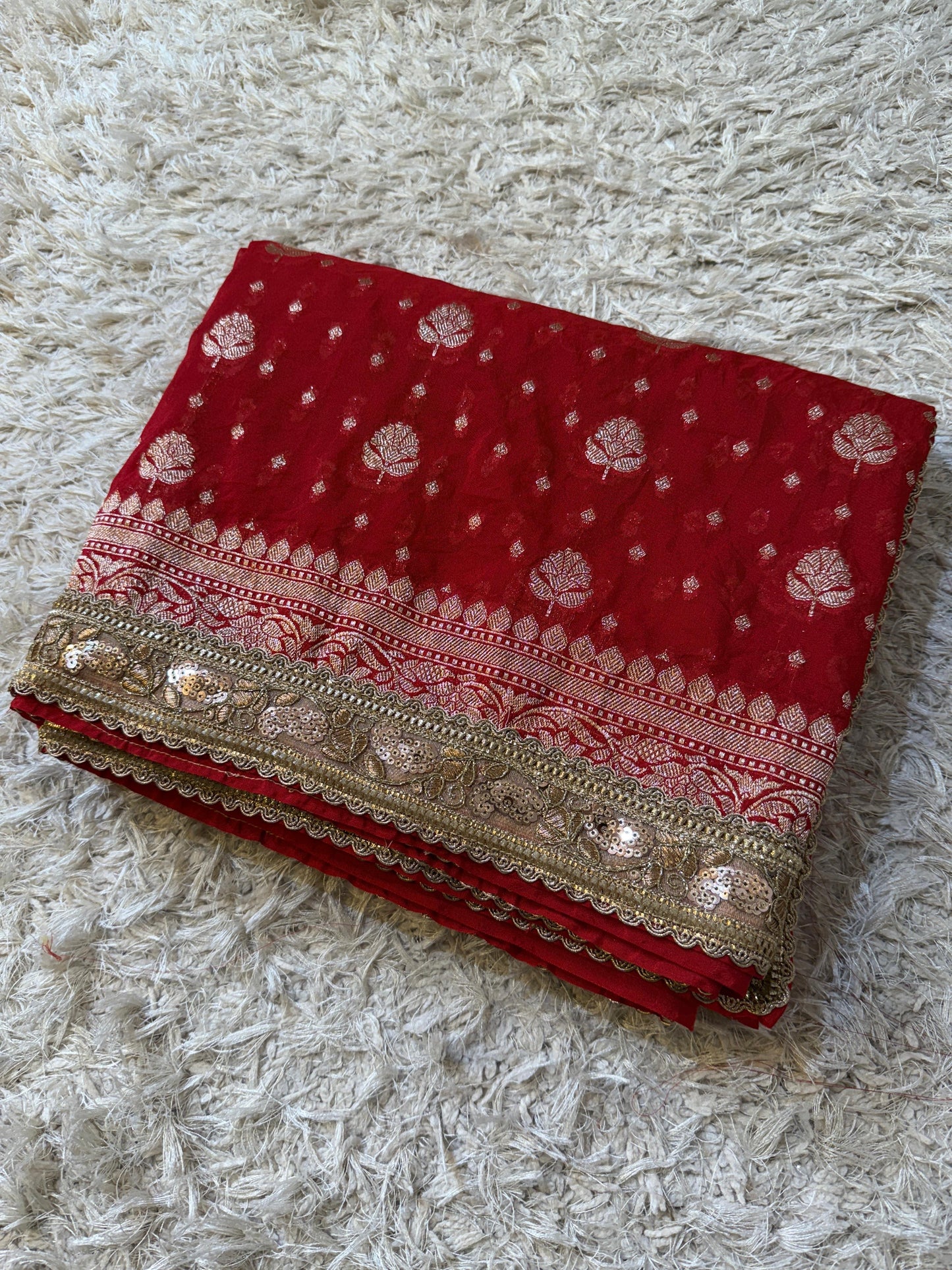 Kanakavalli Khadi Georgette Saree
