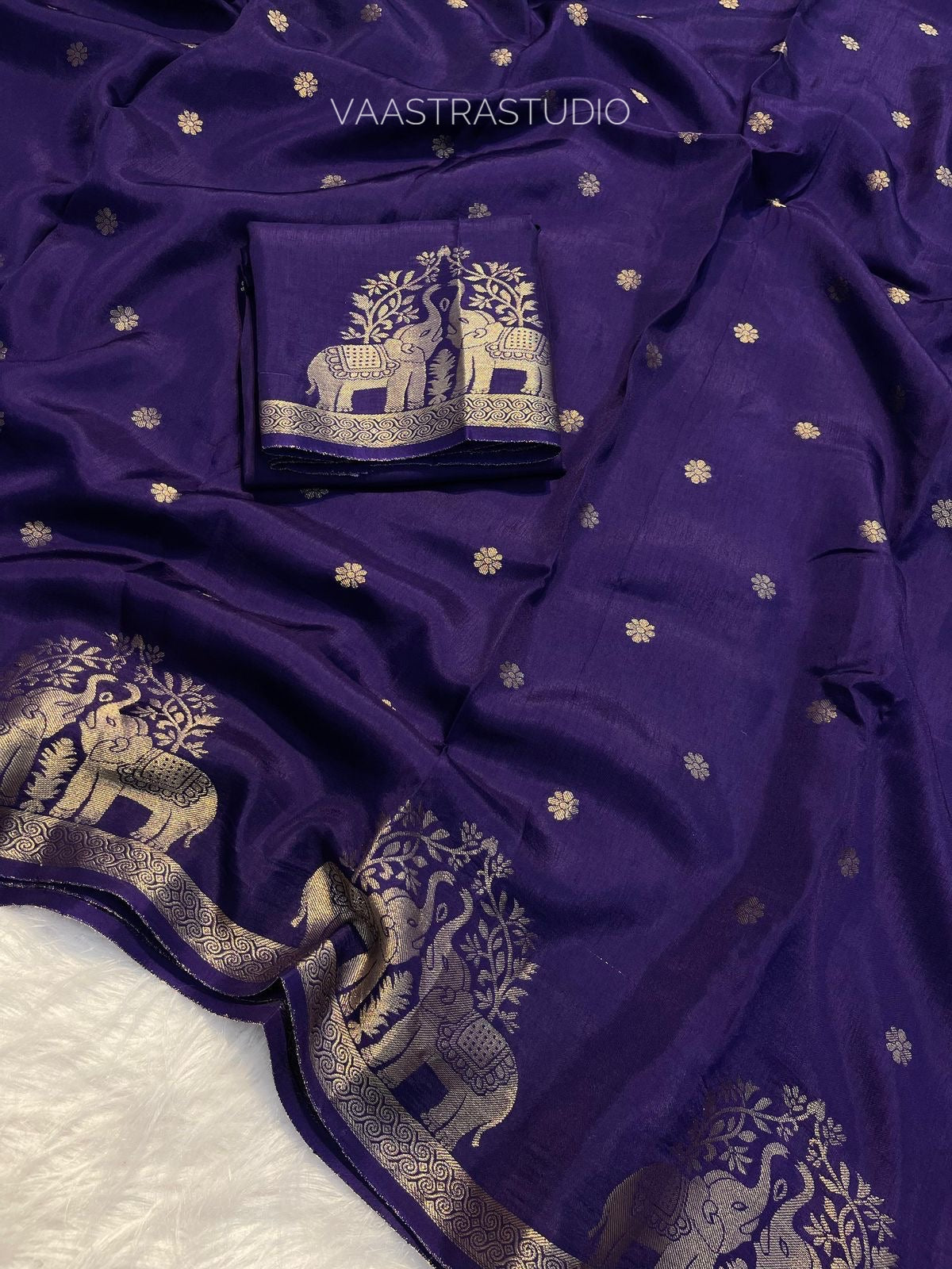 Bronze Bloom Saree