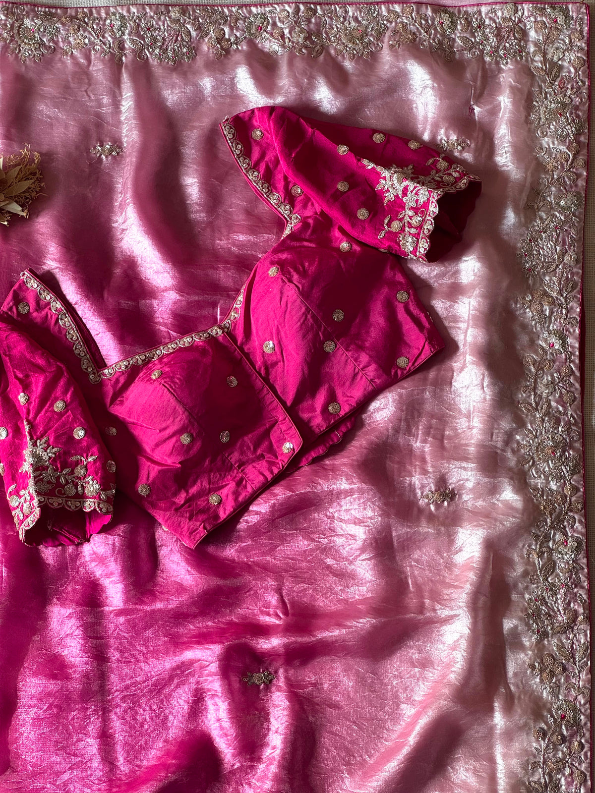 Gulab ombré Saree