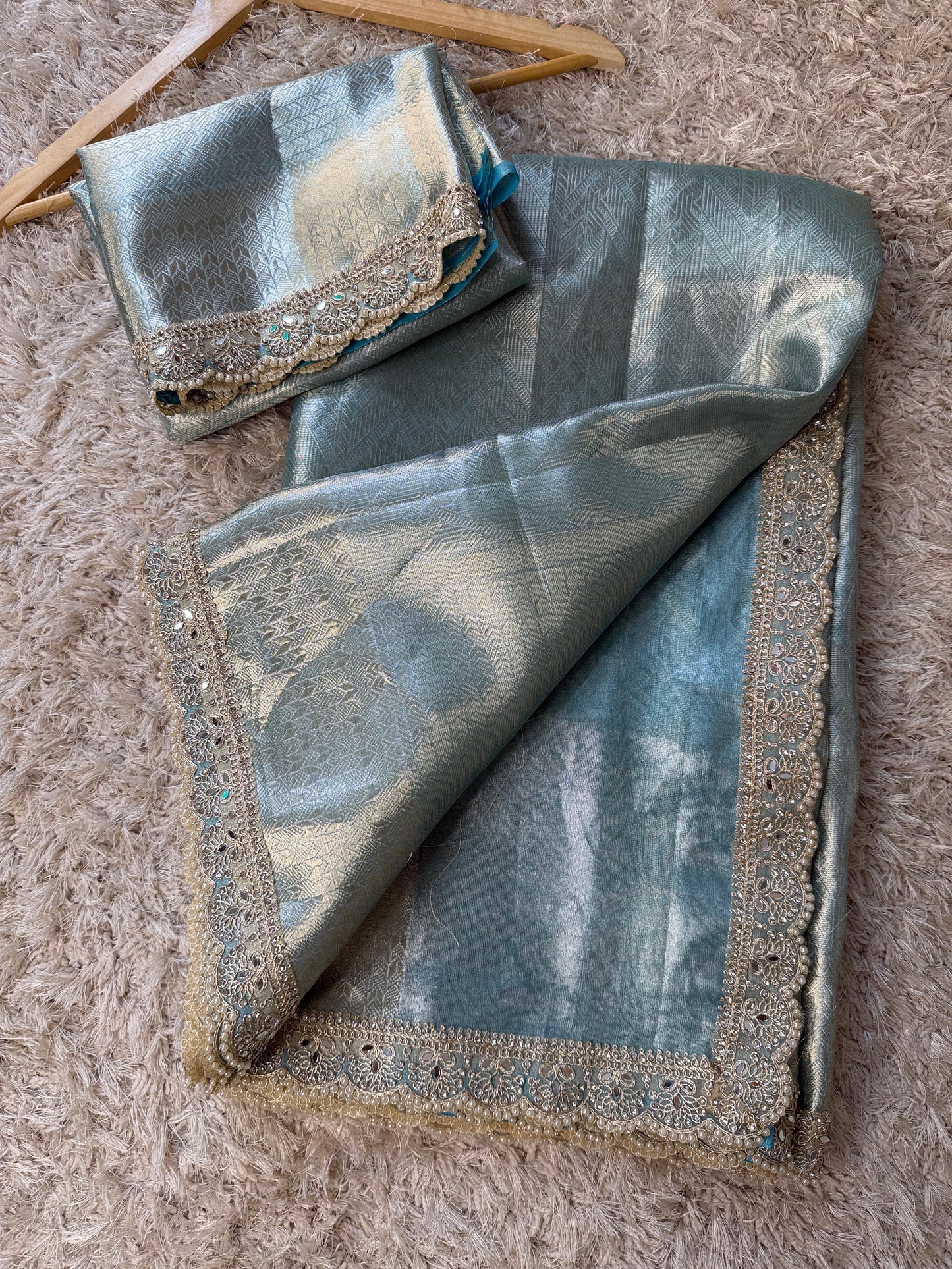 Sage Noor Banarasi Saree