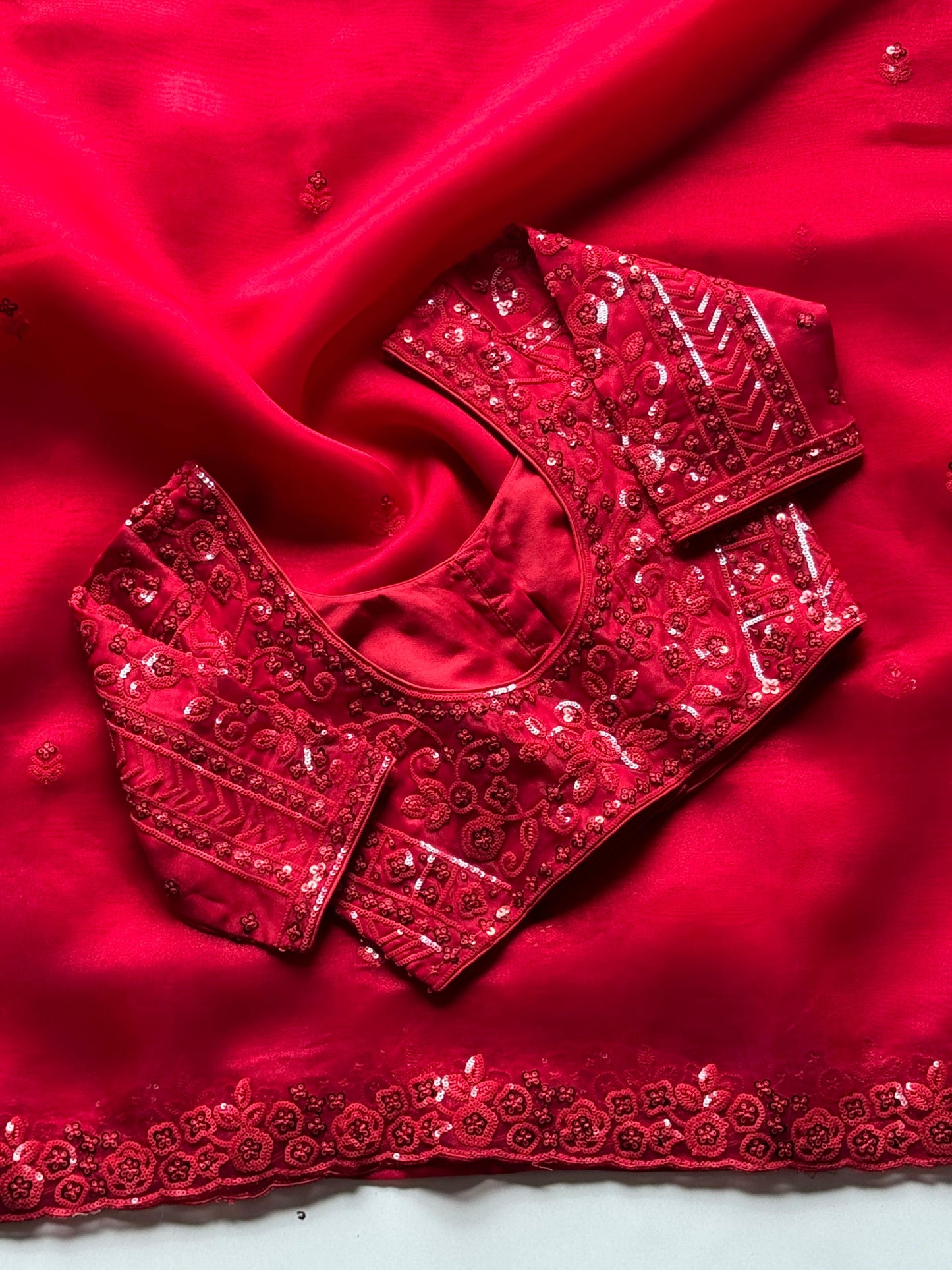 Rosey Dreams Handwork Saree