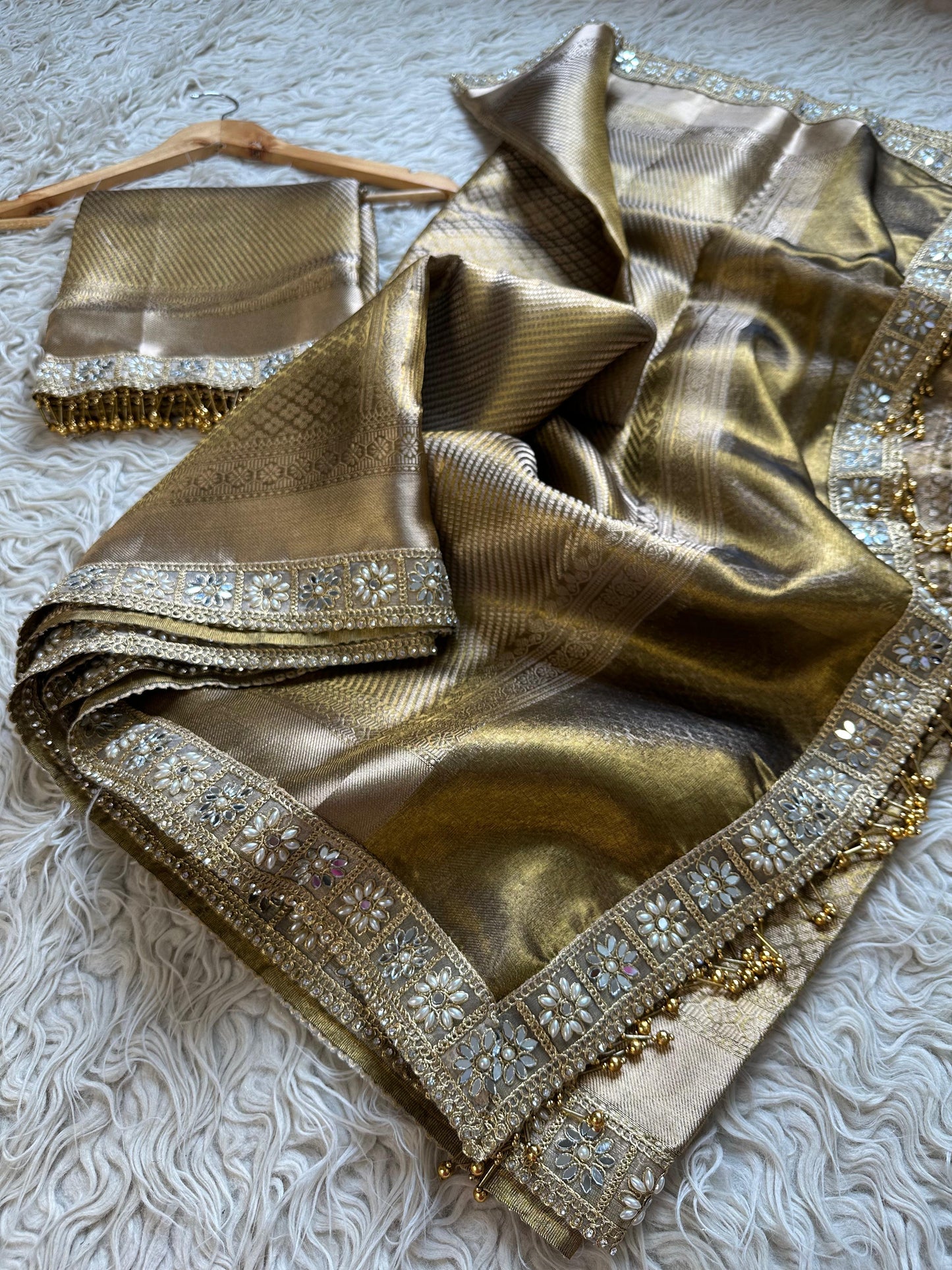 Golden Aura Saree