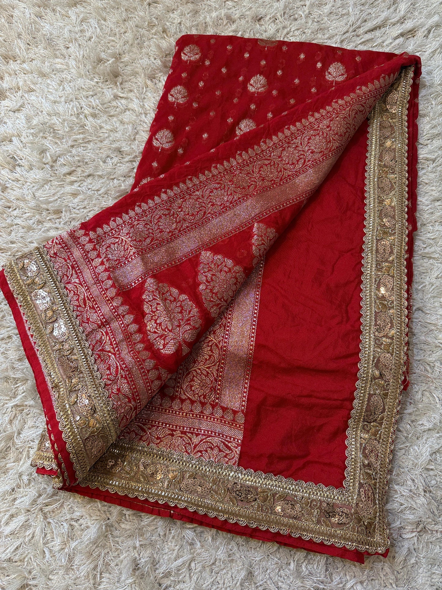 Kanakavalli Khadi Georgette Saree