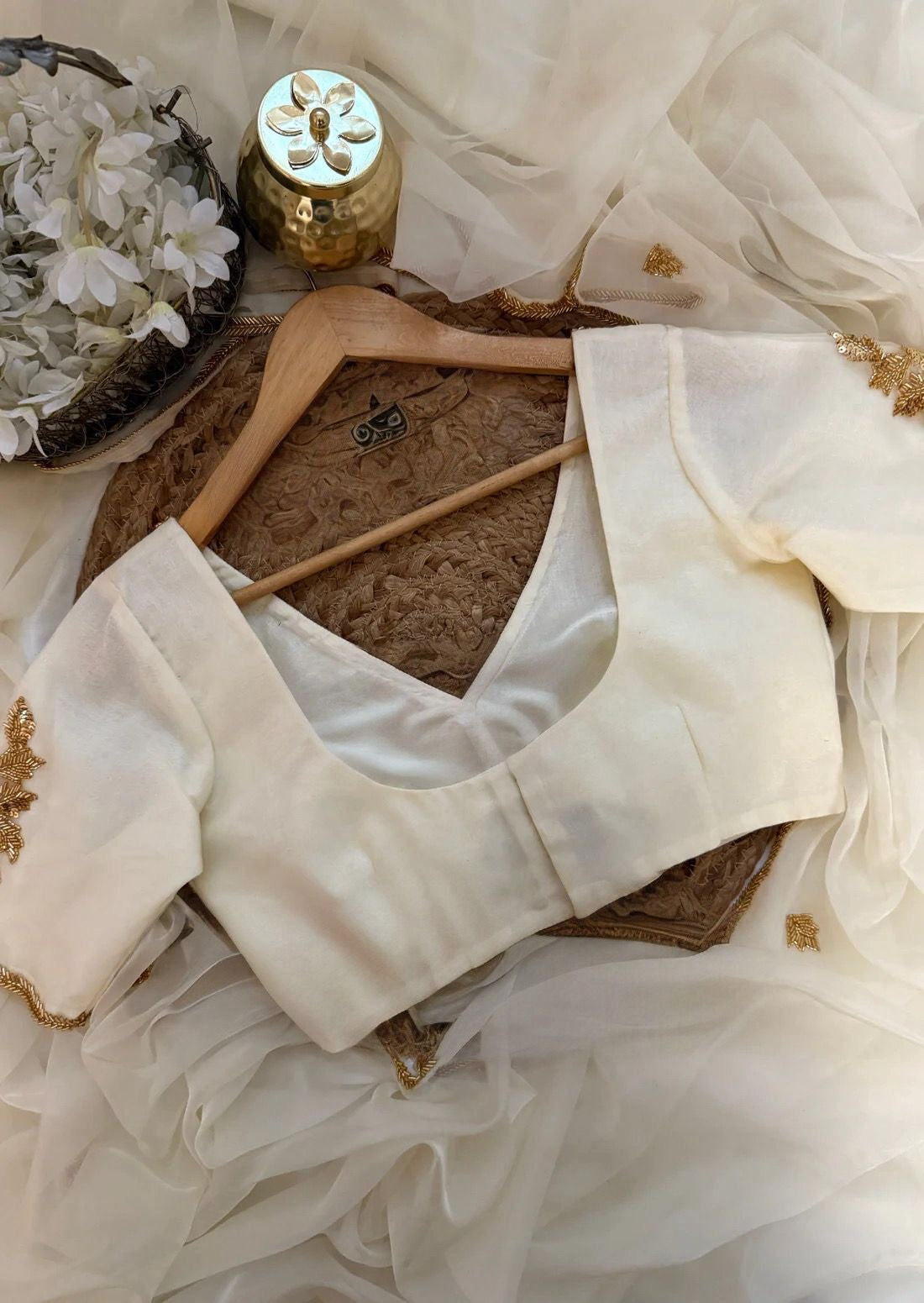 Divine Ivory Saree