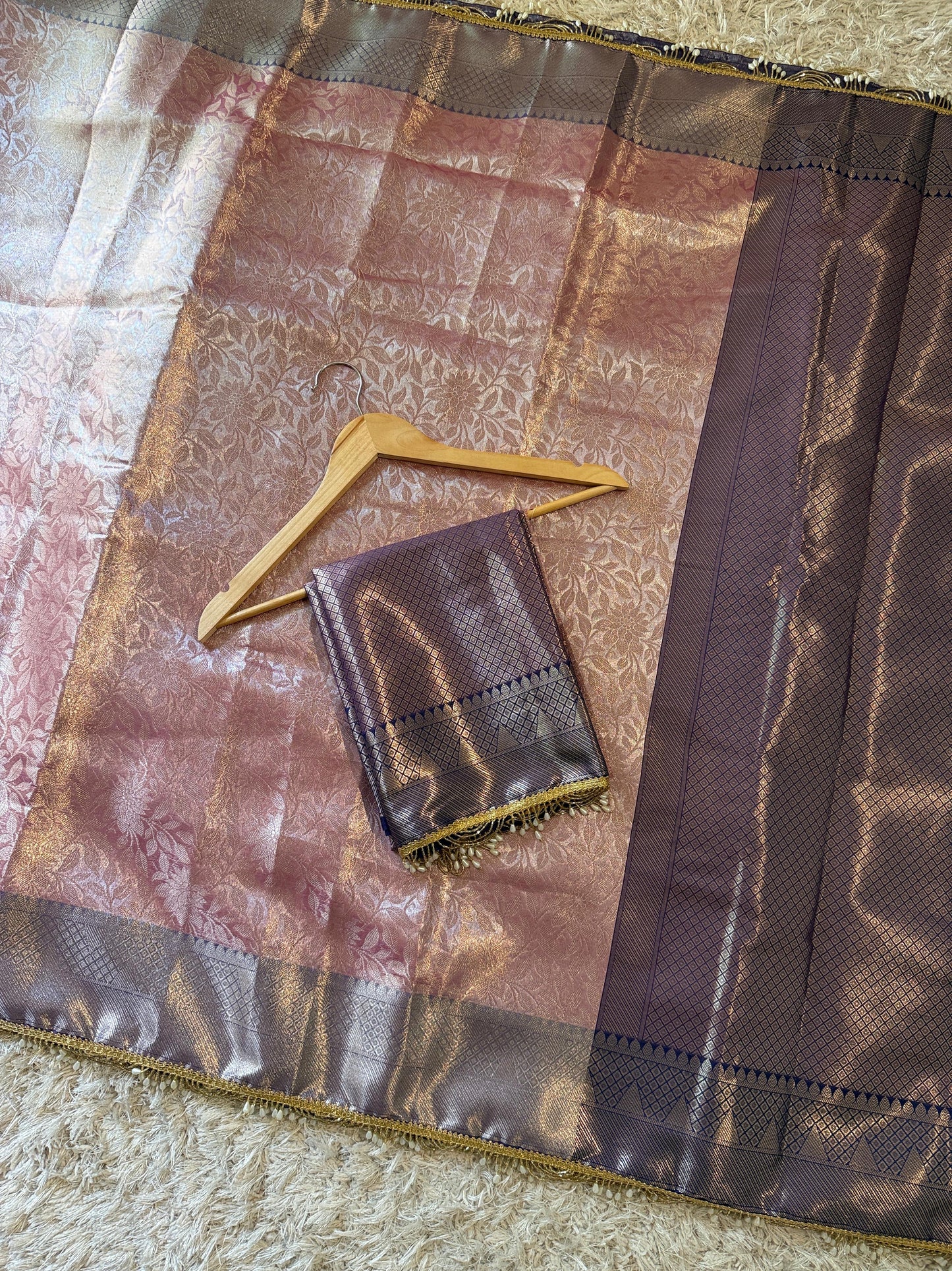 Mauve Majesty Saree