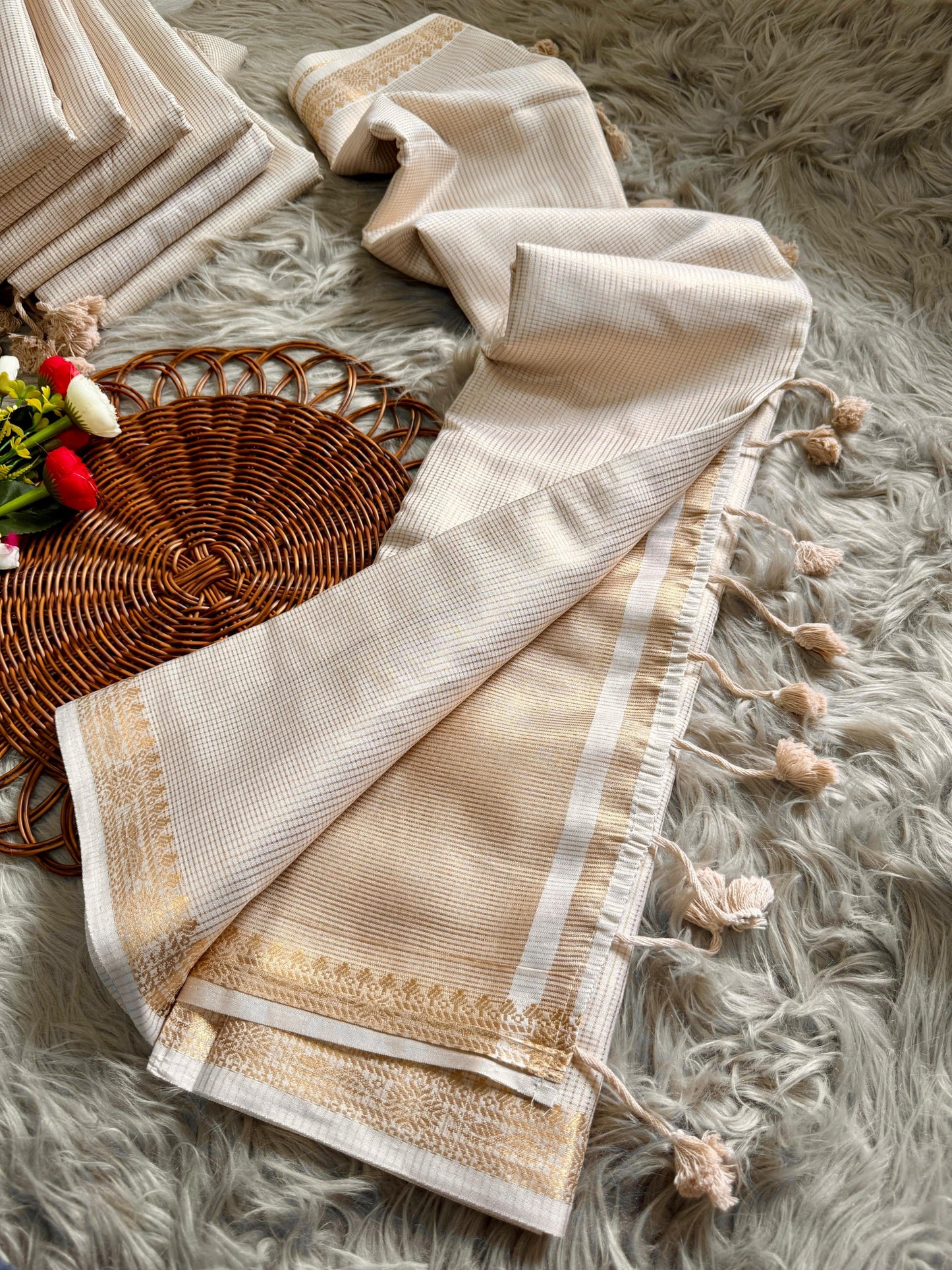 Kumudini Gold Saree