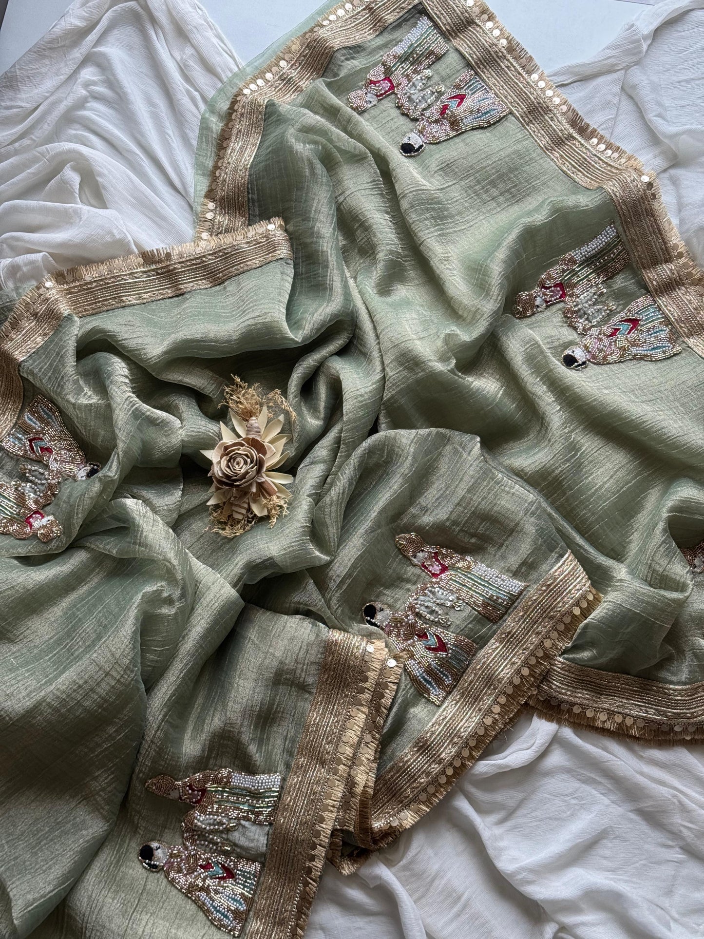 Rajwada Noor Saree(Green)