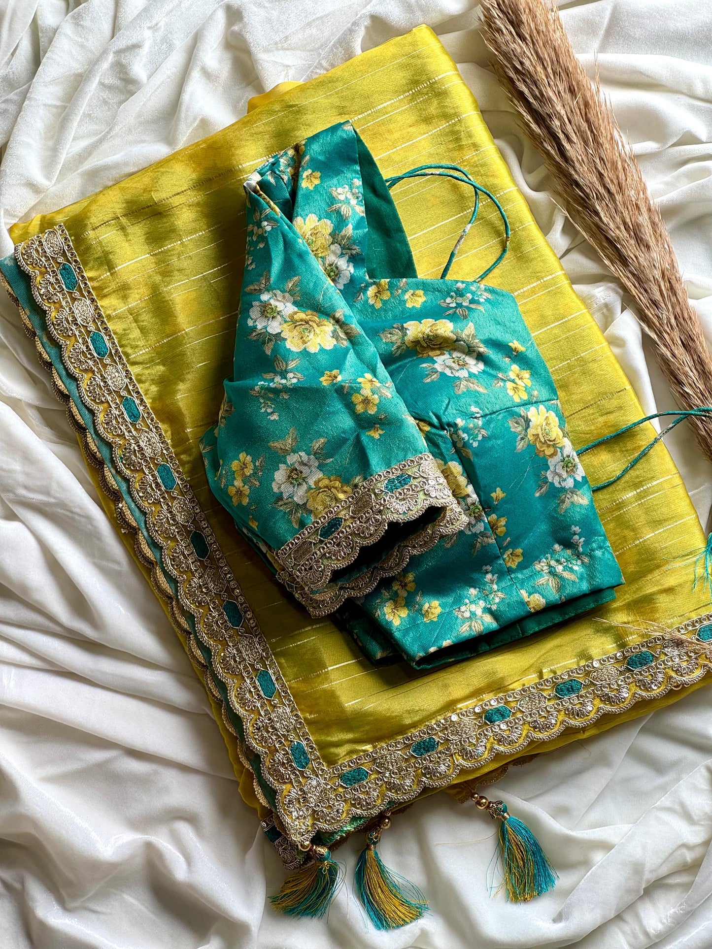 Floral Sunshine Saree