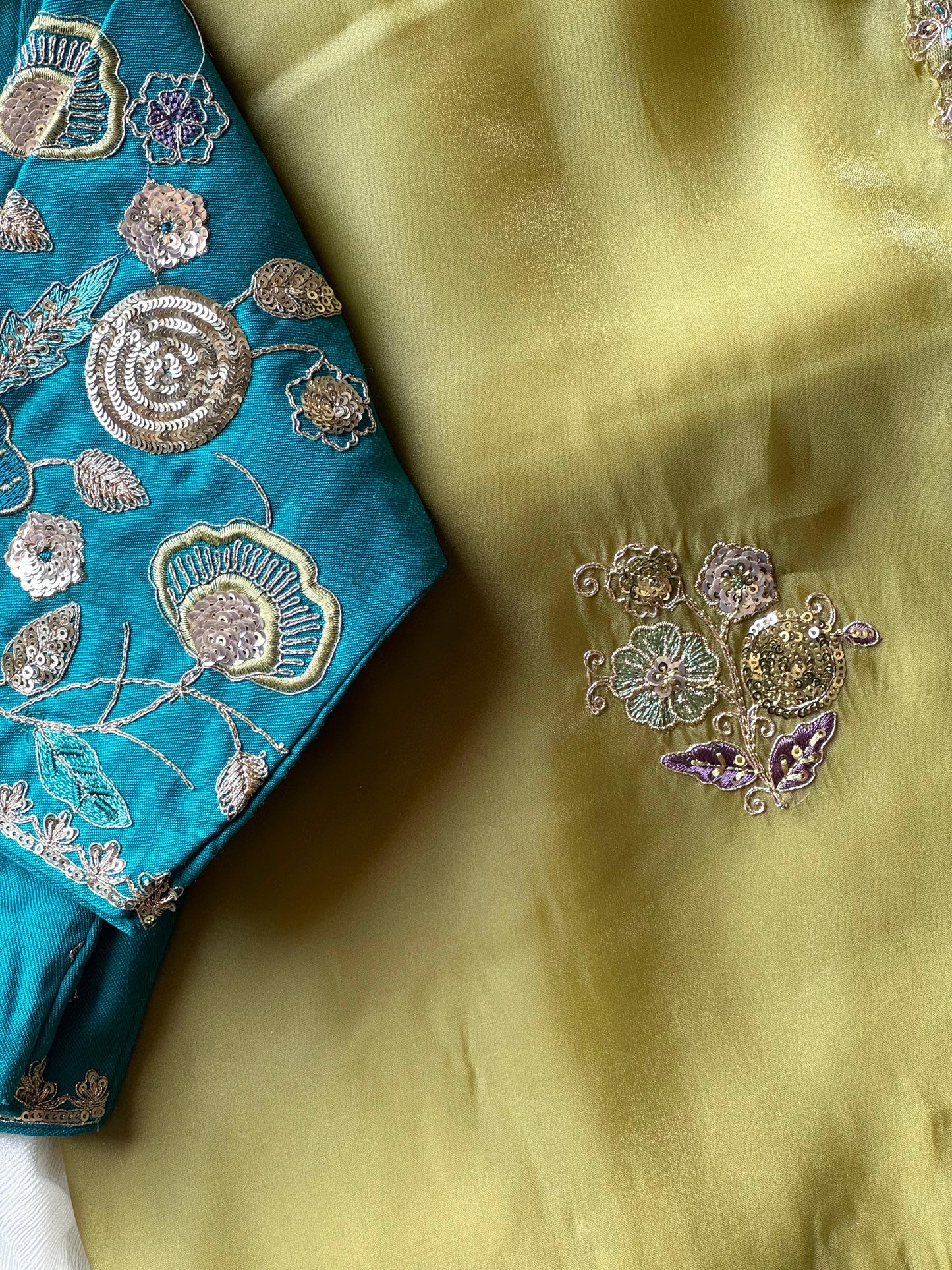 Noor e teal Saree