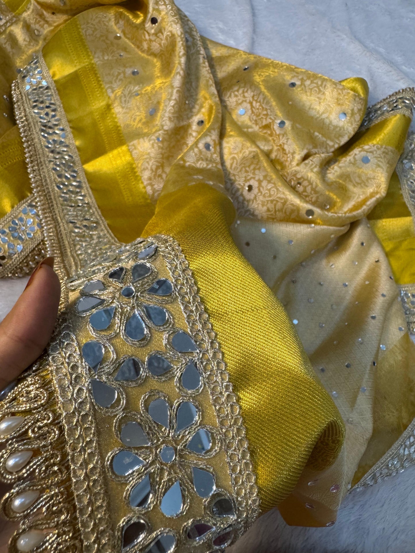 Sunlit Sheesh Saree