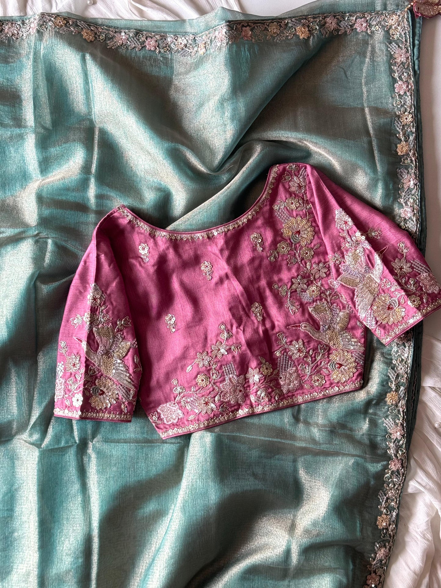Sarangi Tissue Silk Saree