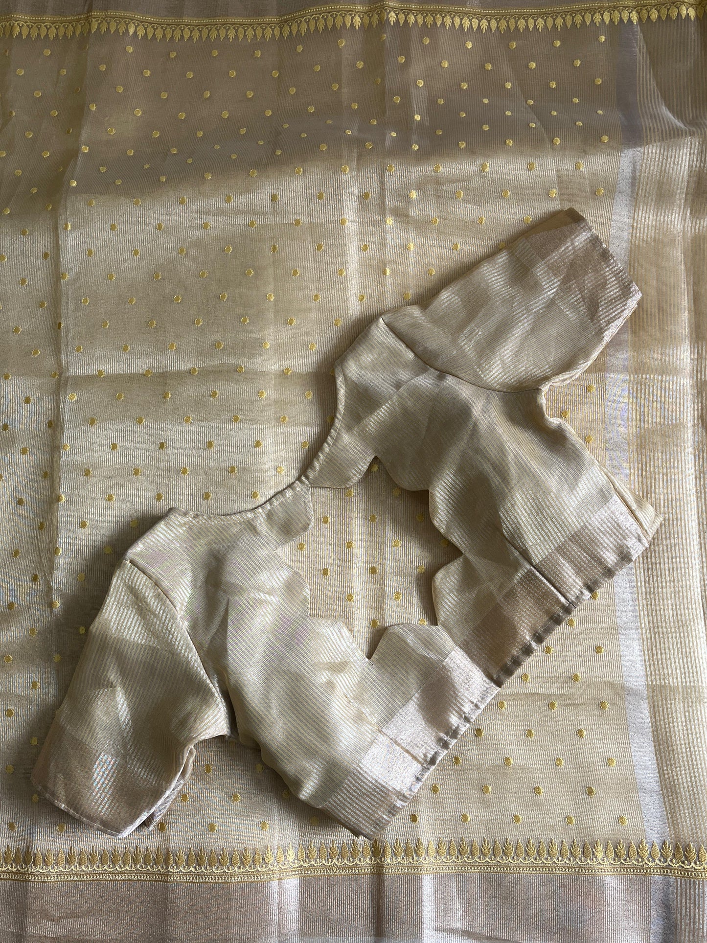 Beige bloom Saree