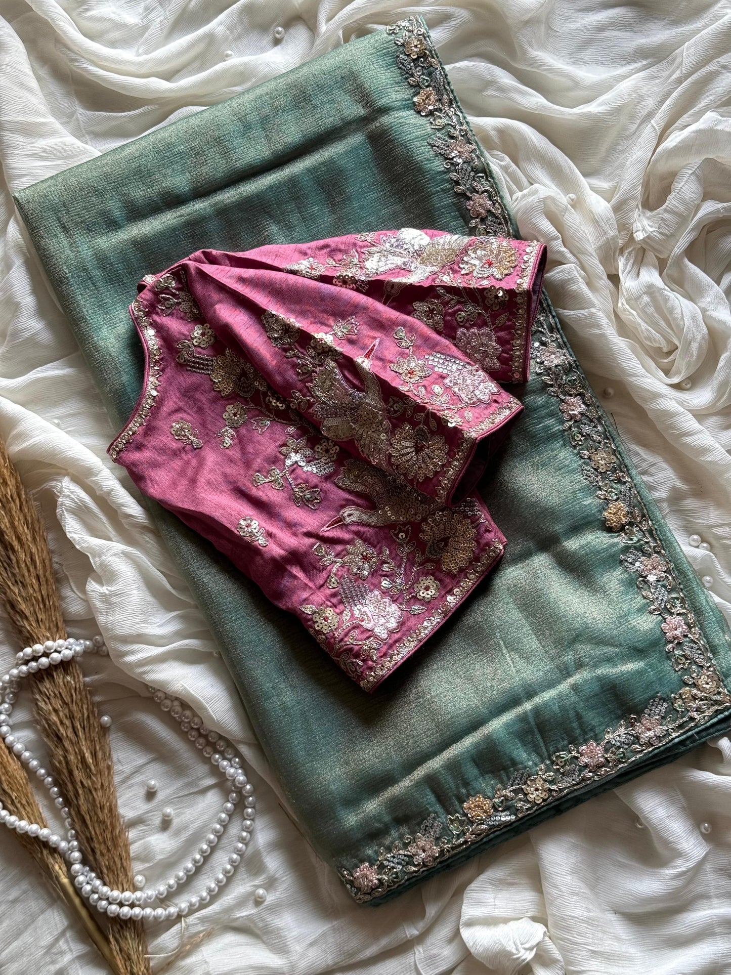 Sarangi Tissue Silk Saree