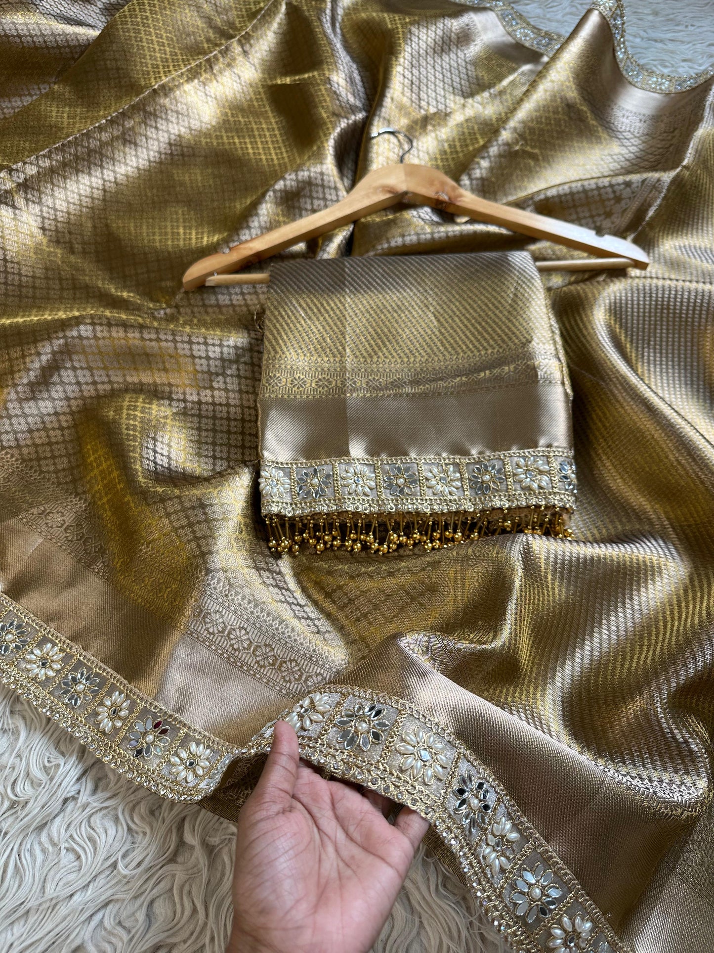 Golden Aura Saree
