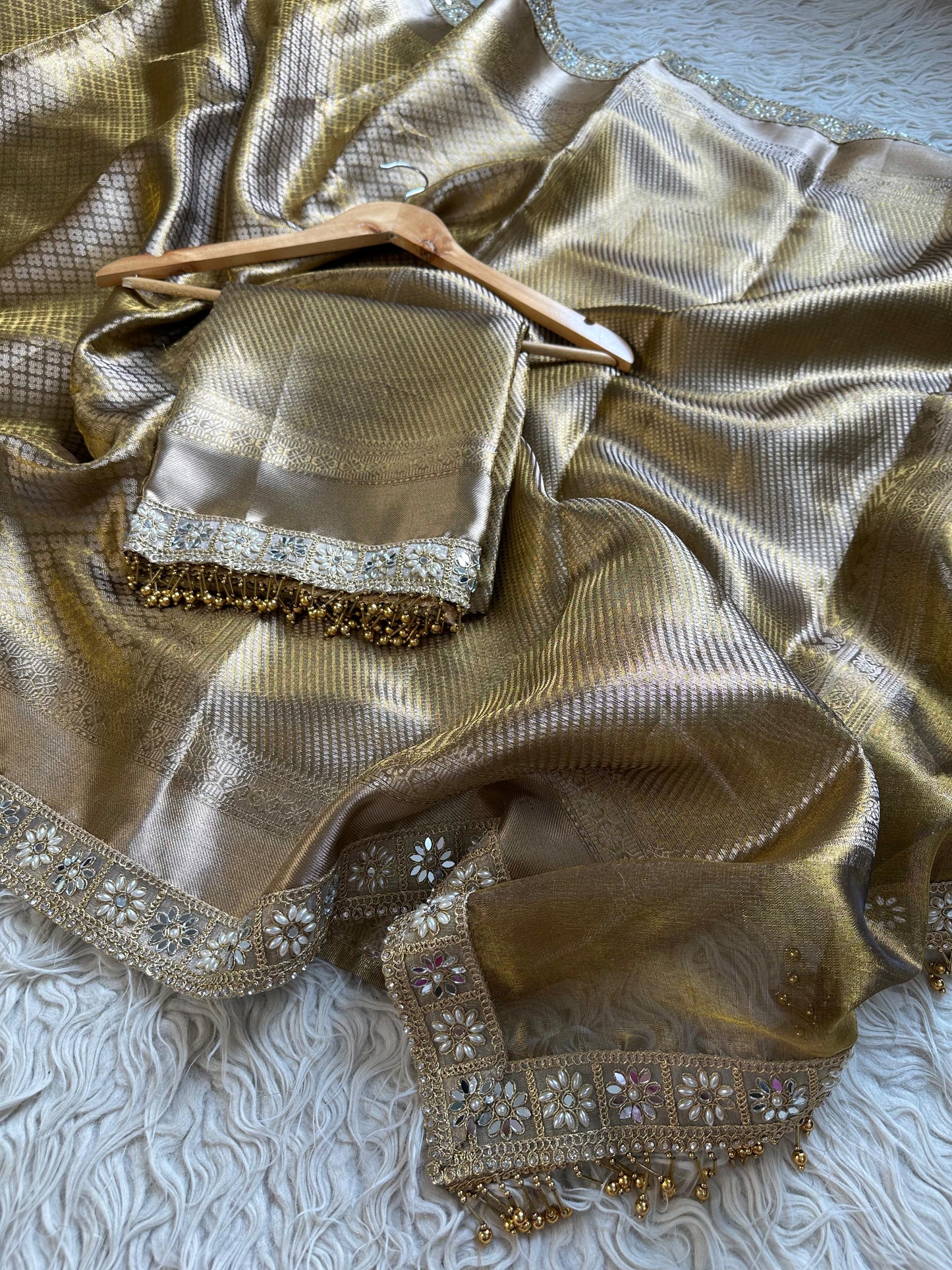 Golden Aura Saree