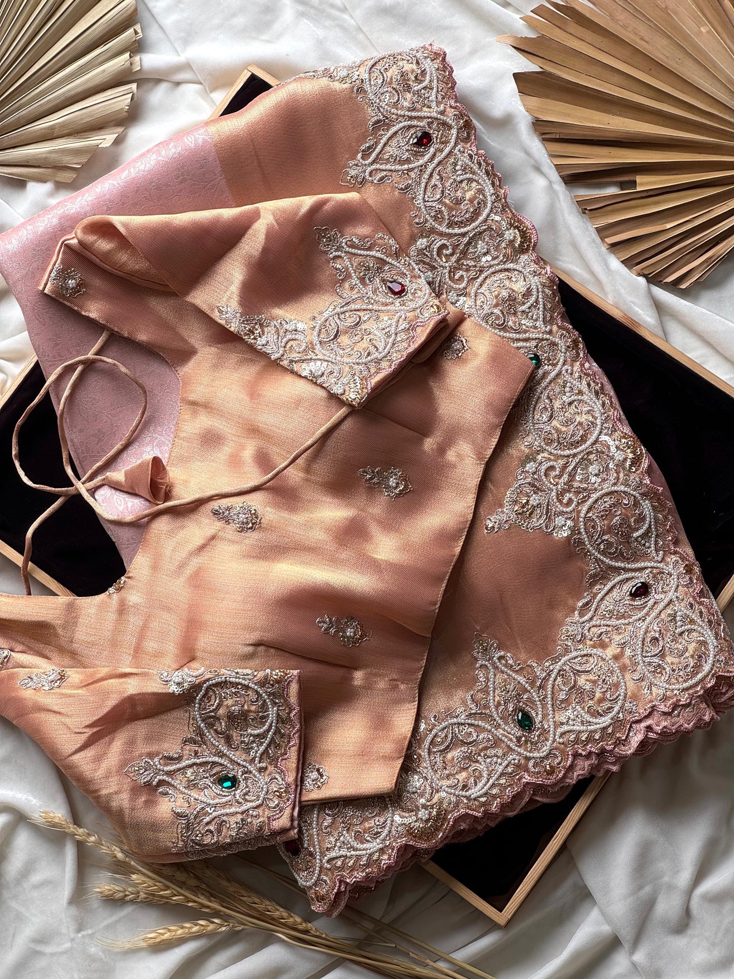 Vintage Blush Saree