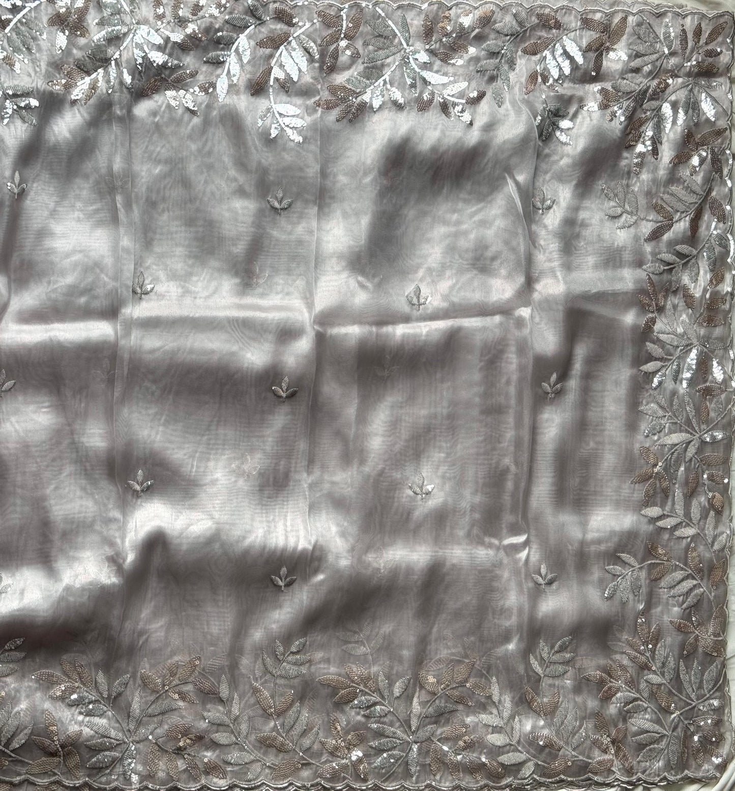 Sequined Serenity Luxe Saree