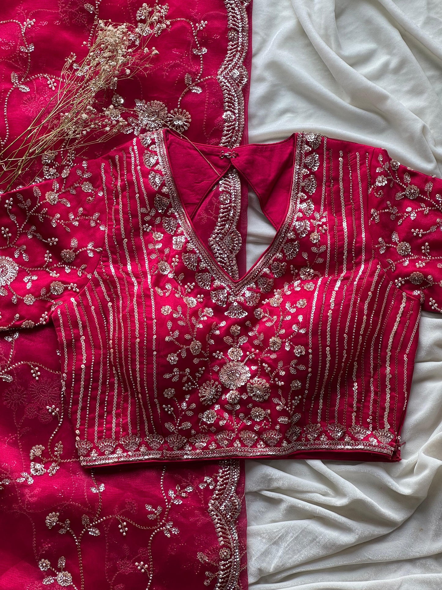 Scarlet Sparkle Drape