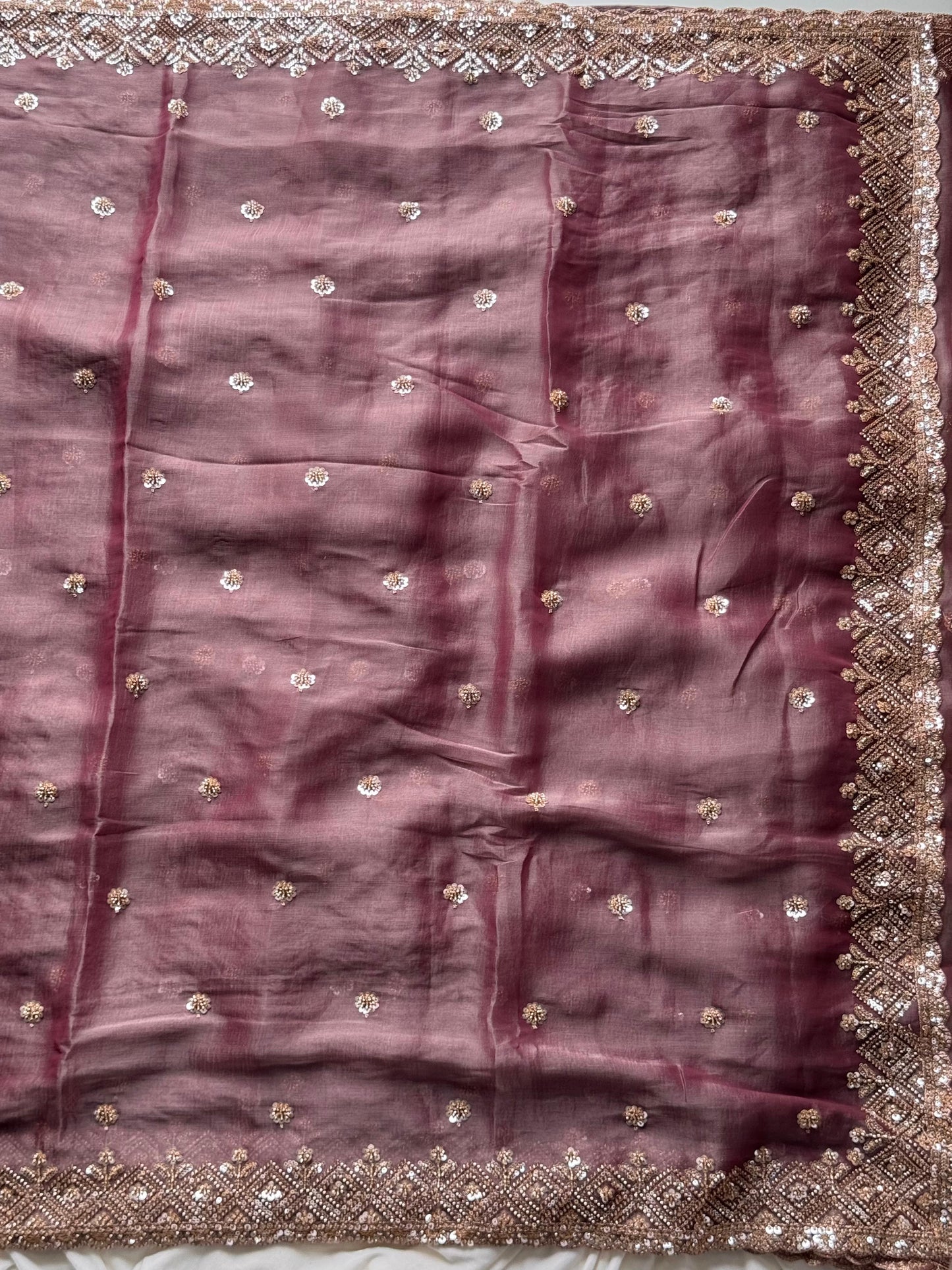 Mocha Luxe Saree