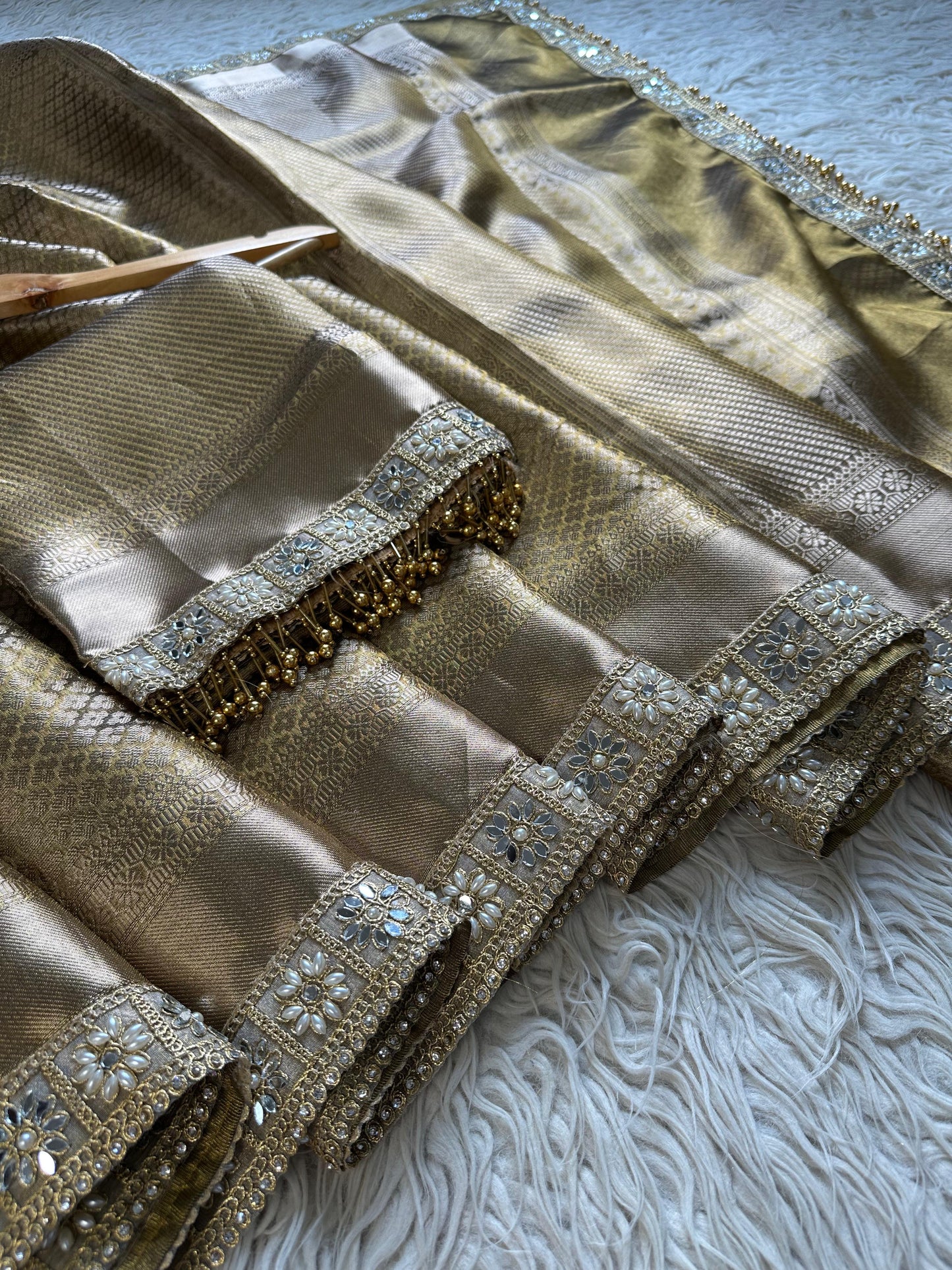 Golden Aura Saree