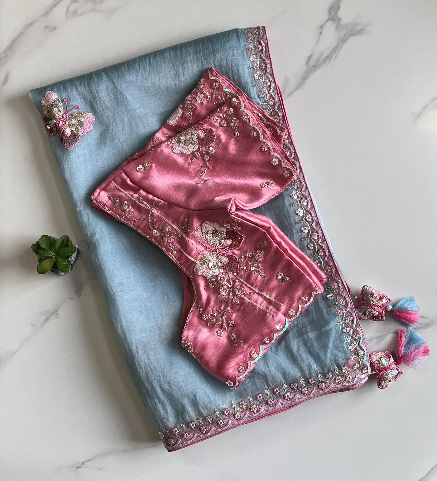Gulabo Blues Luxe Saree