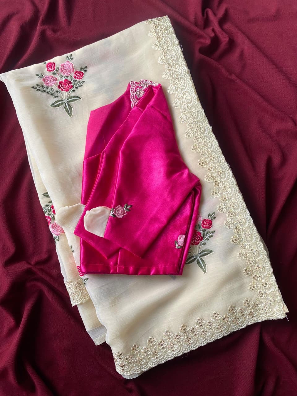 Blush Garden Saree