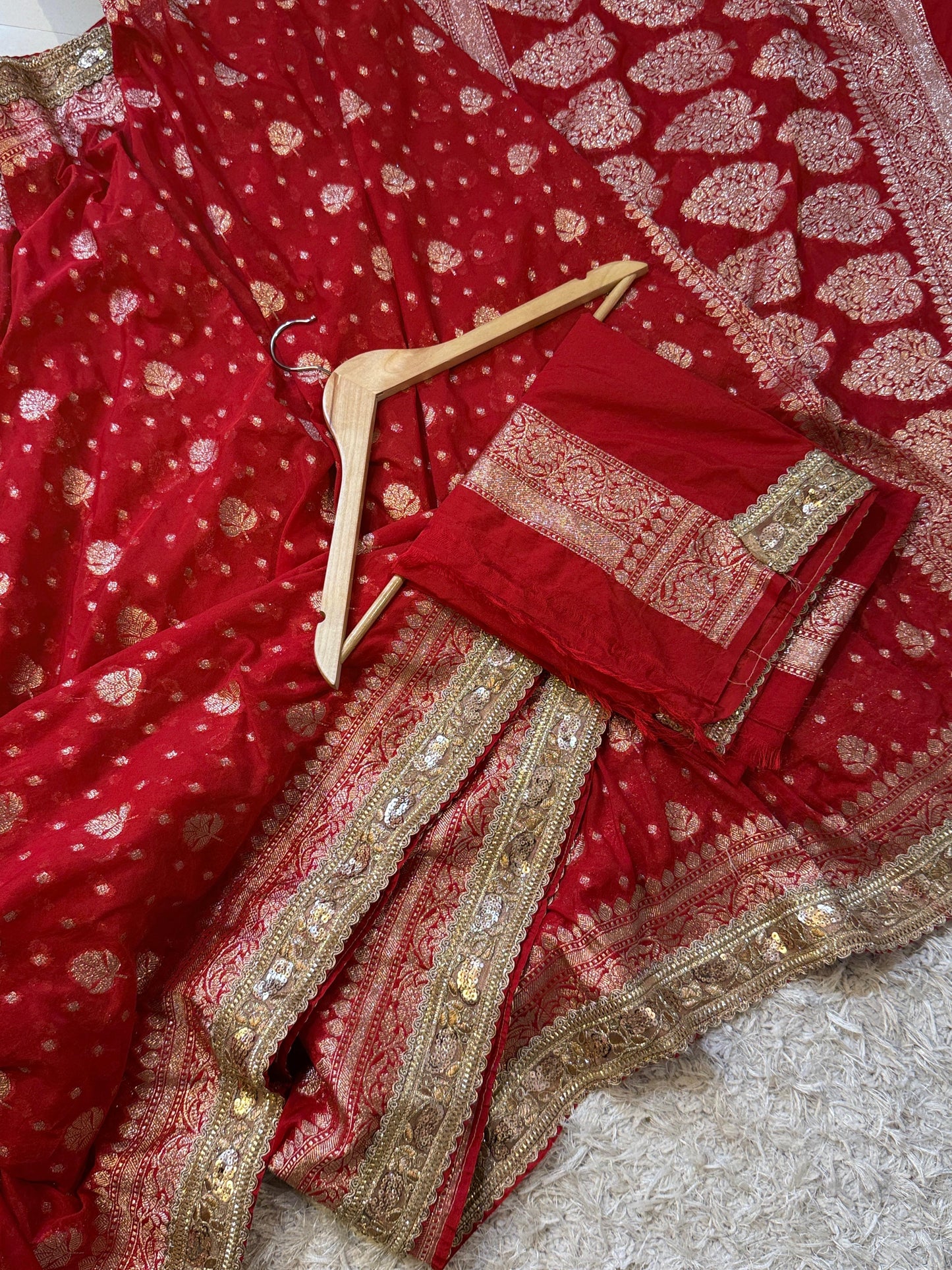 Kanakavalli Khadi Georgette Saree