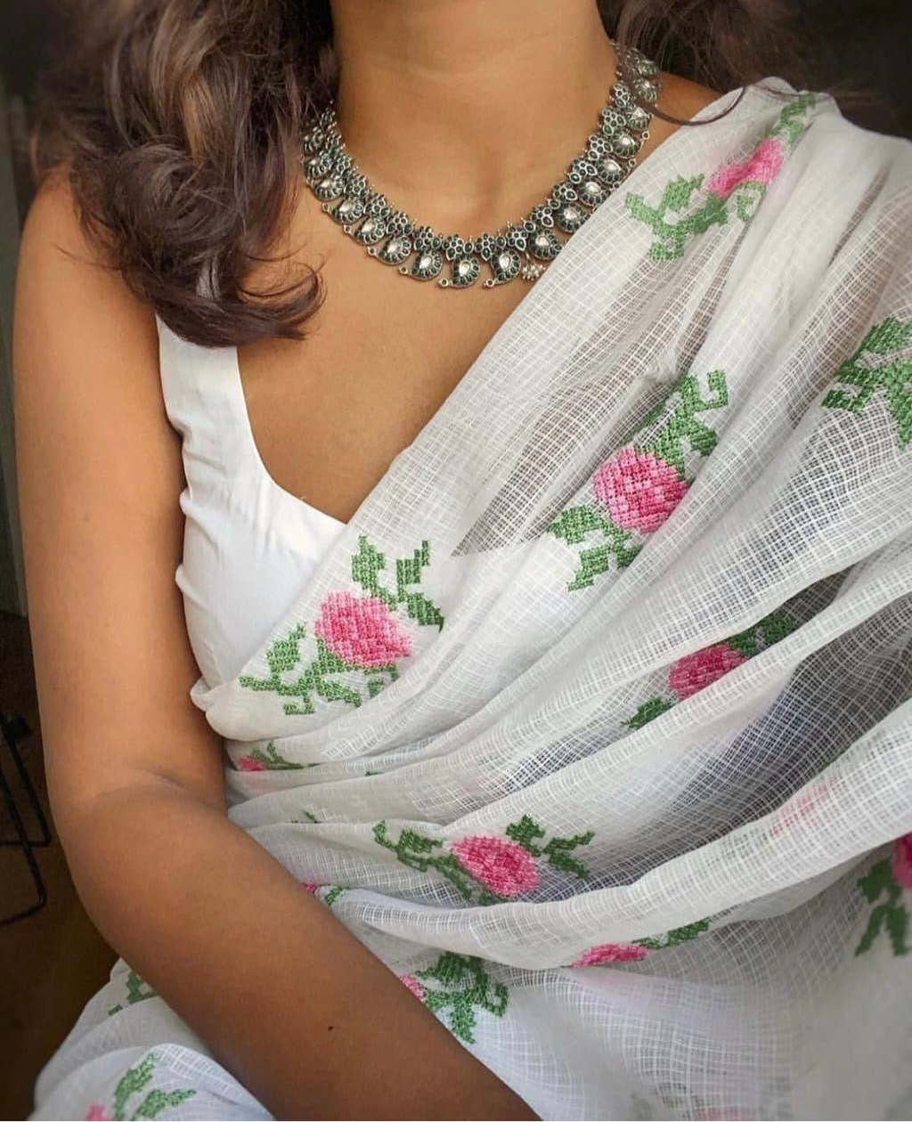 Bougainvillea Kota Saree