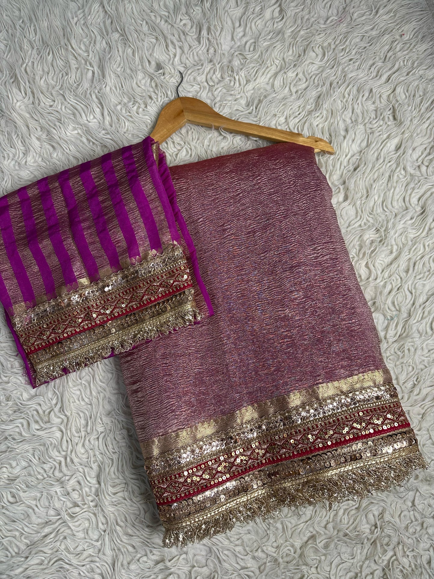 Rose Royale Tissue Saree