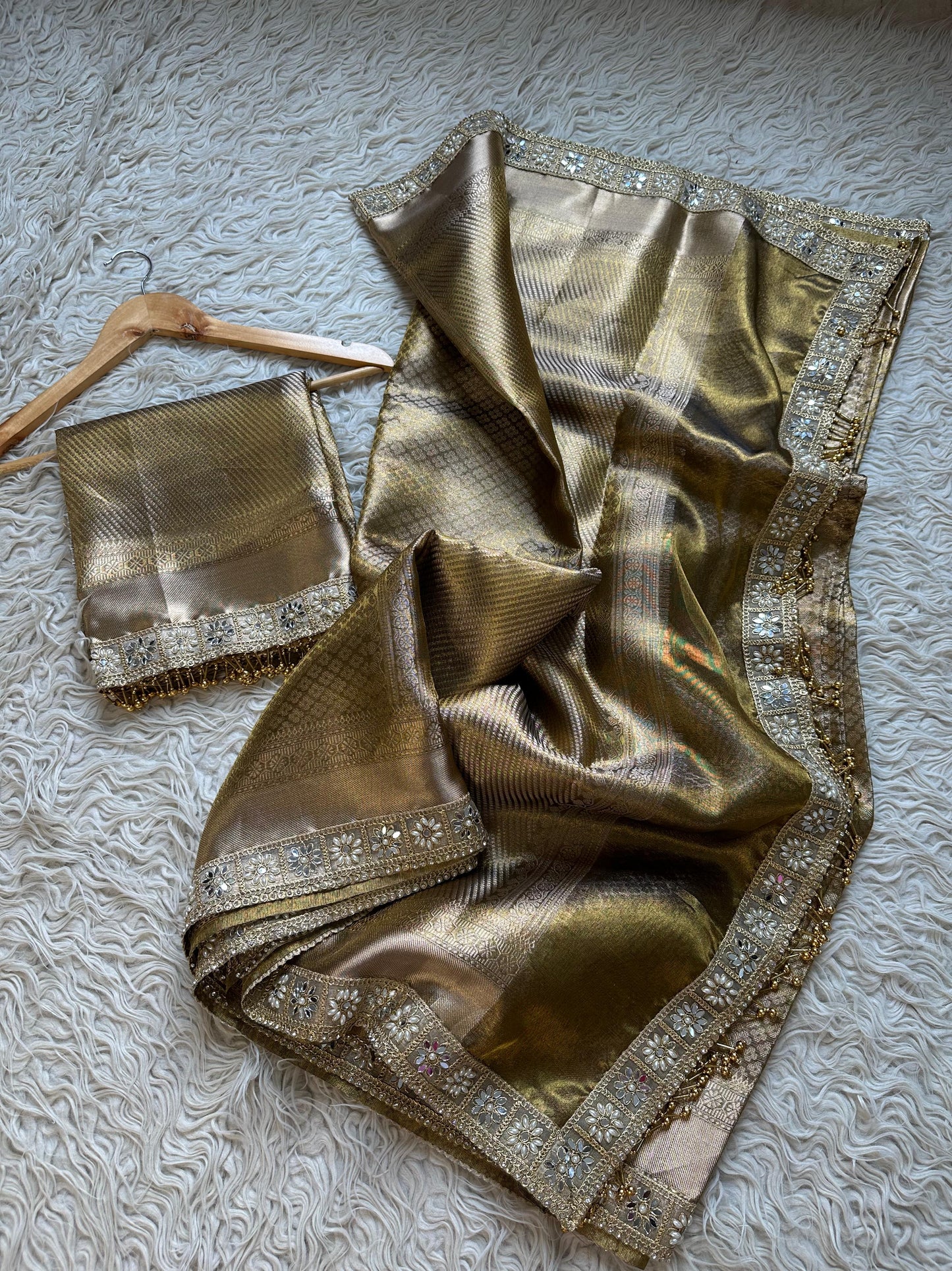 Golden Aura Saree
