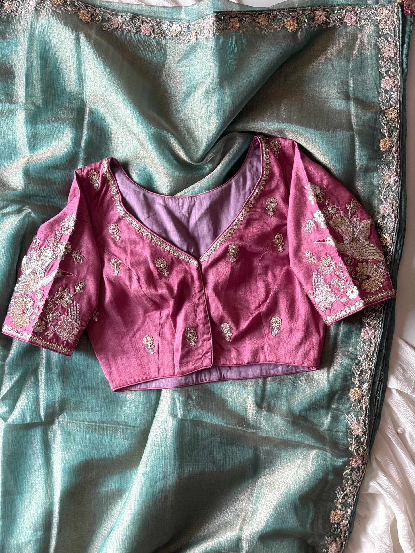 Sarangi Tissue Silk Saree