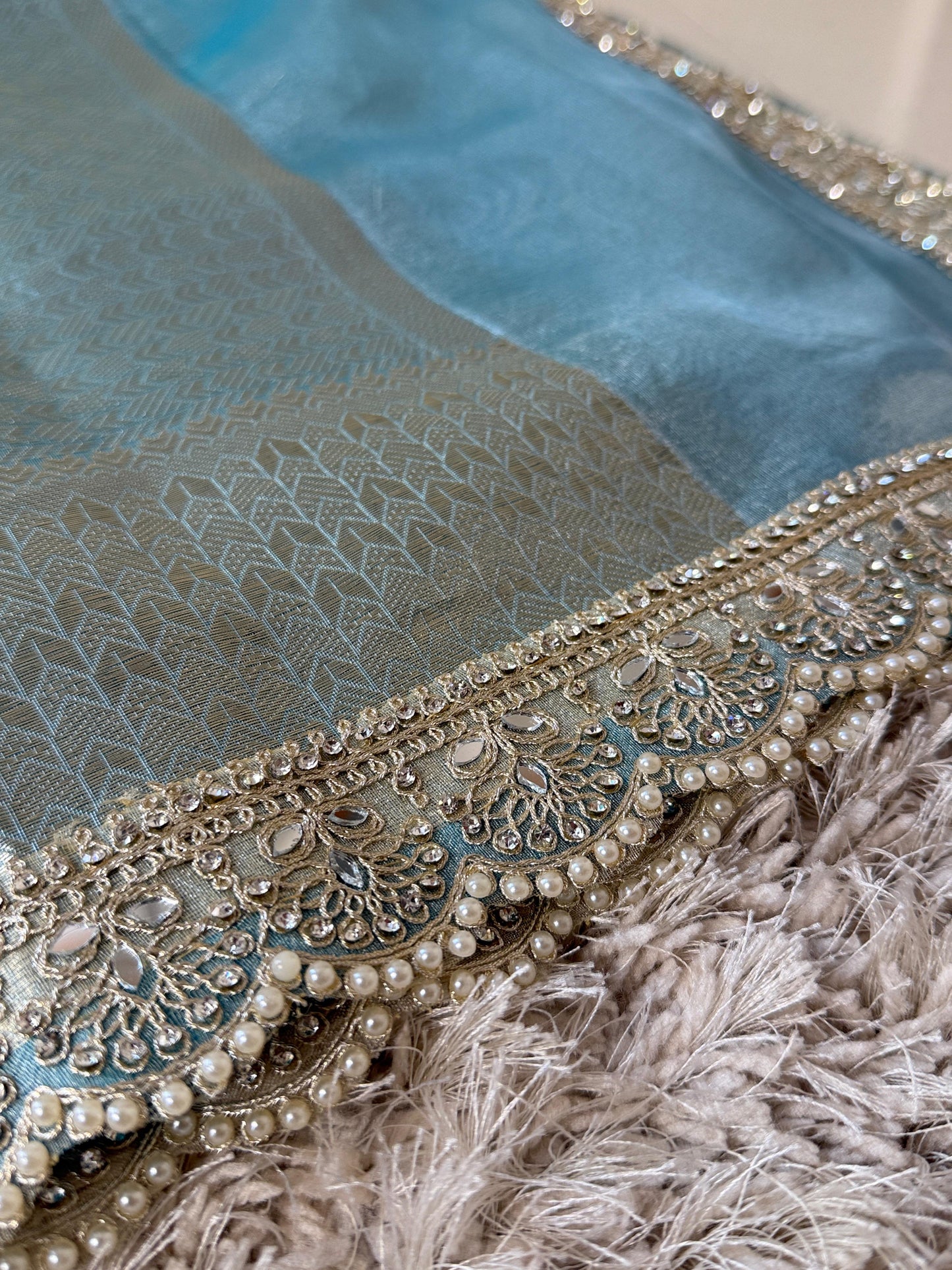 Sage Noor Banarasi Saree