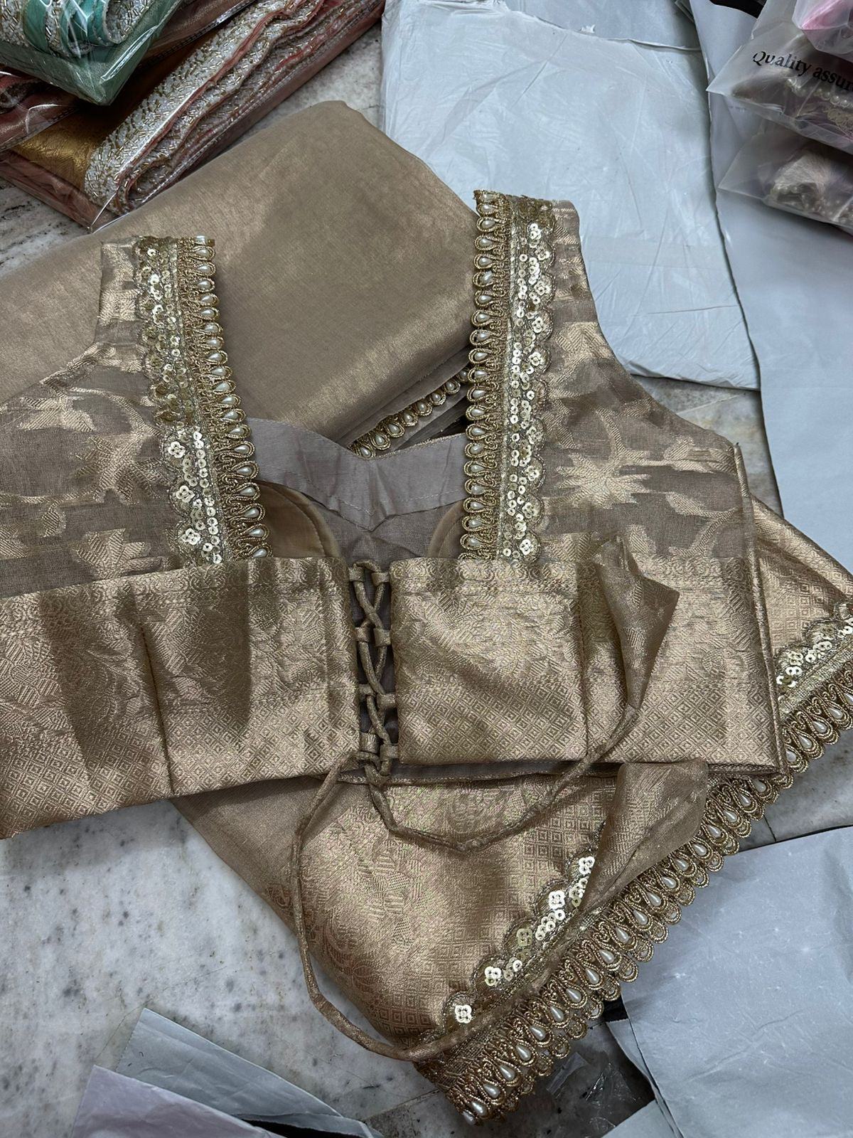 Param Sundari Tissue Saree
